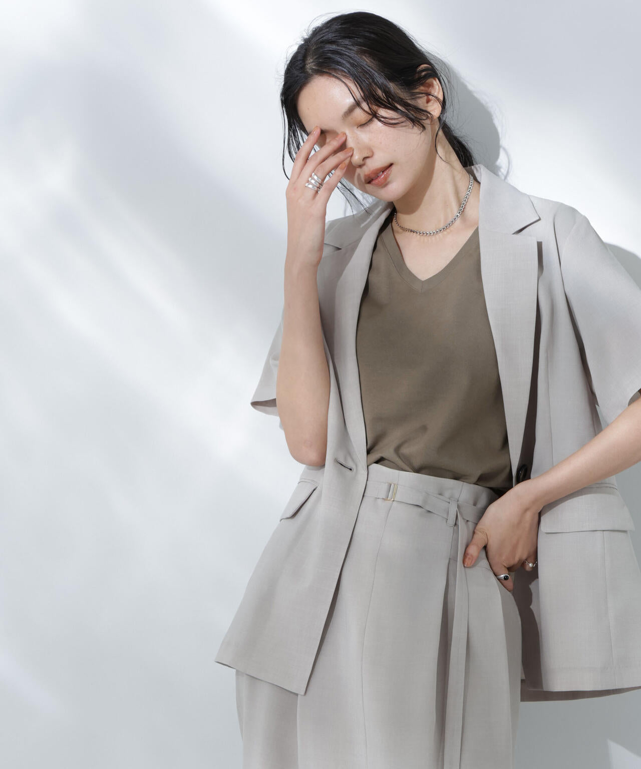 Anti Soaked(R) 汗染み防止VネックTシャツ
