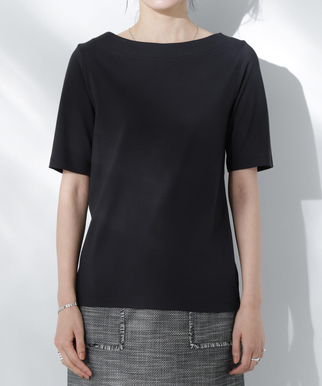 Anti Soaked(R) 汗染み防止ボートネックTシャツ