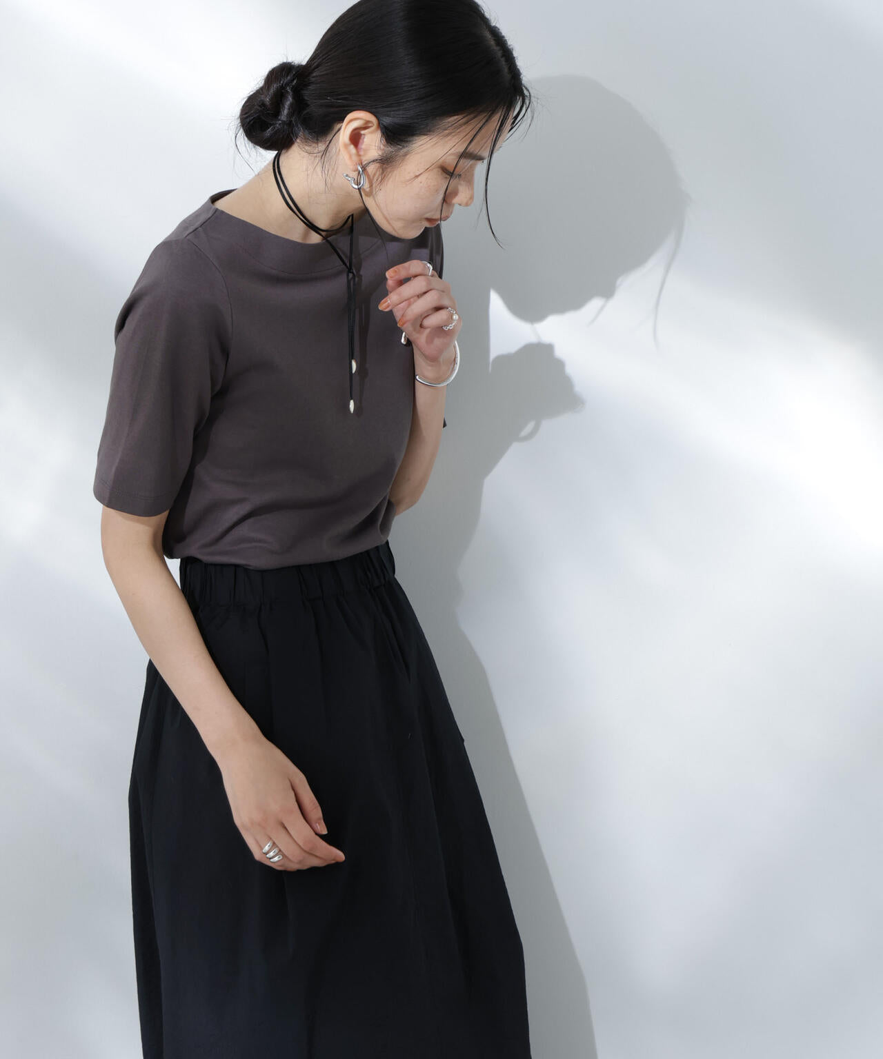 Anti Soaked(R) 汗染み防止ボートネックTシャツ