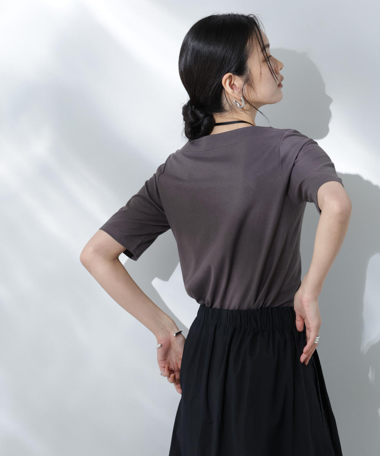 Anti Soaked(R) 汗染み防止ボートネックTシャツ