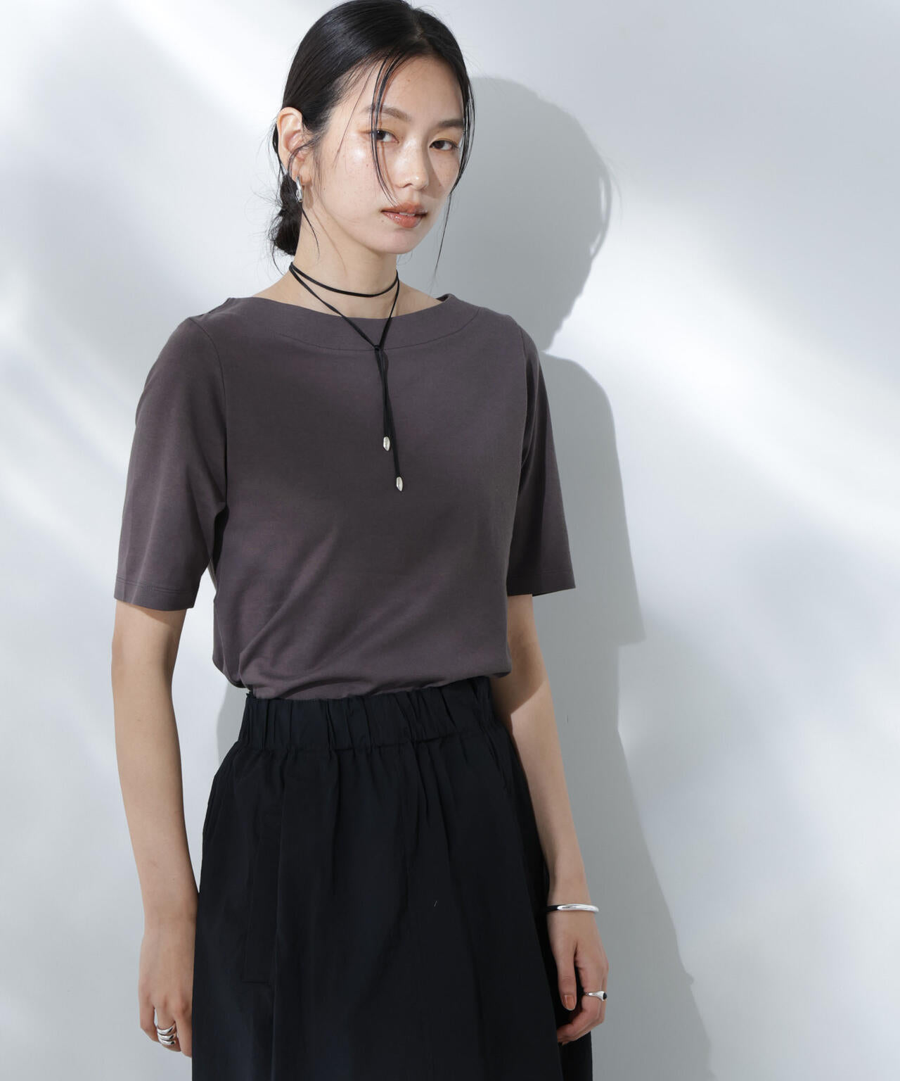 Anti Soaked(R) 汗染み防止ボートネックTシャツ