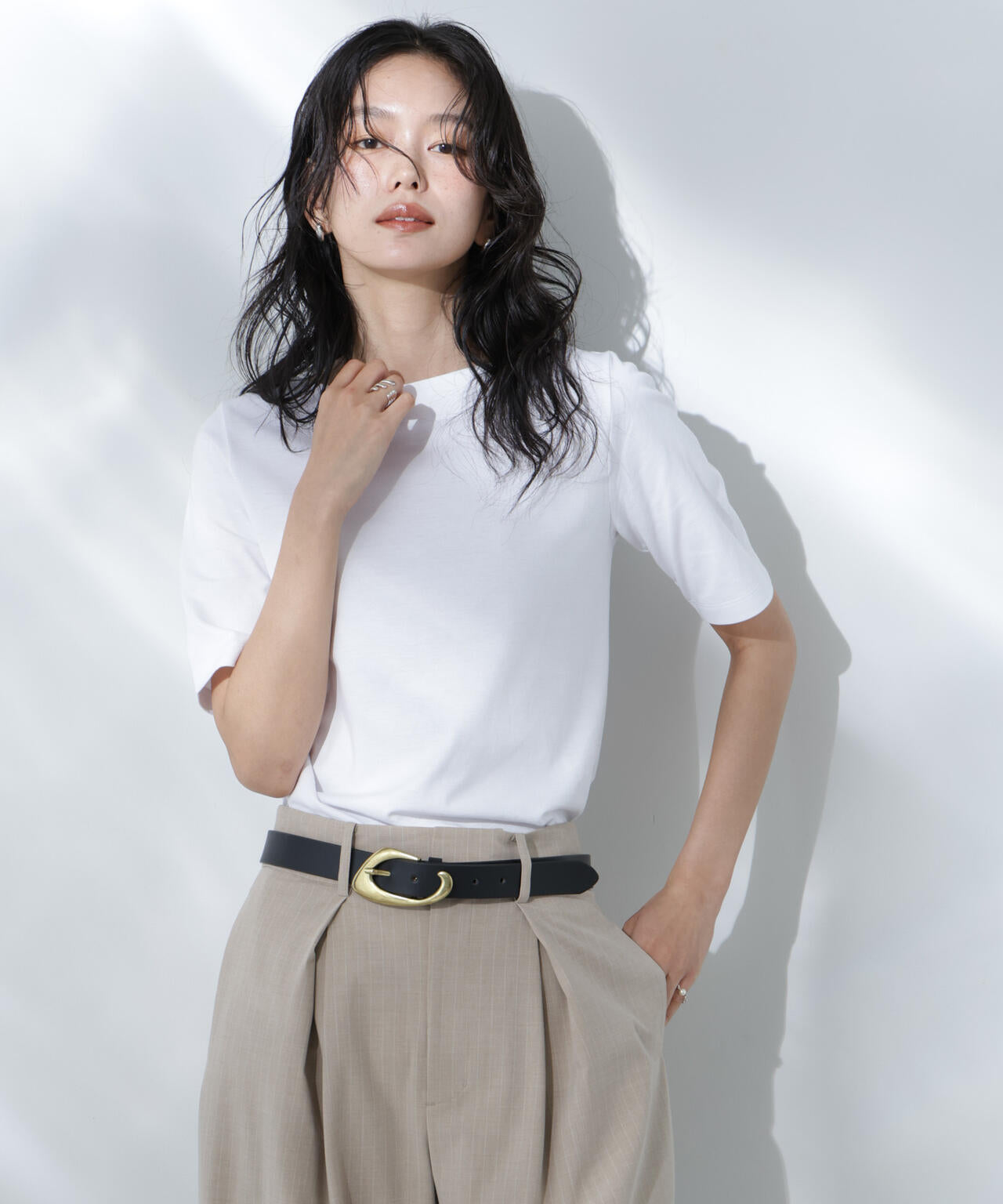 Anti Soaked(R) 汗染み防止ボートネックTシャツ