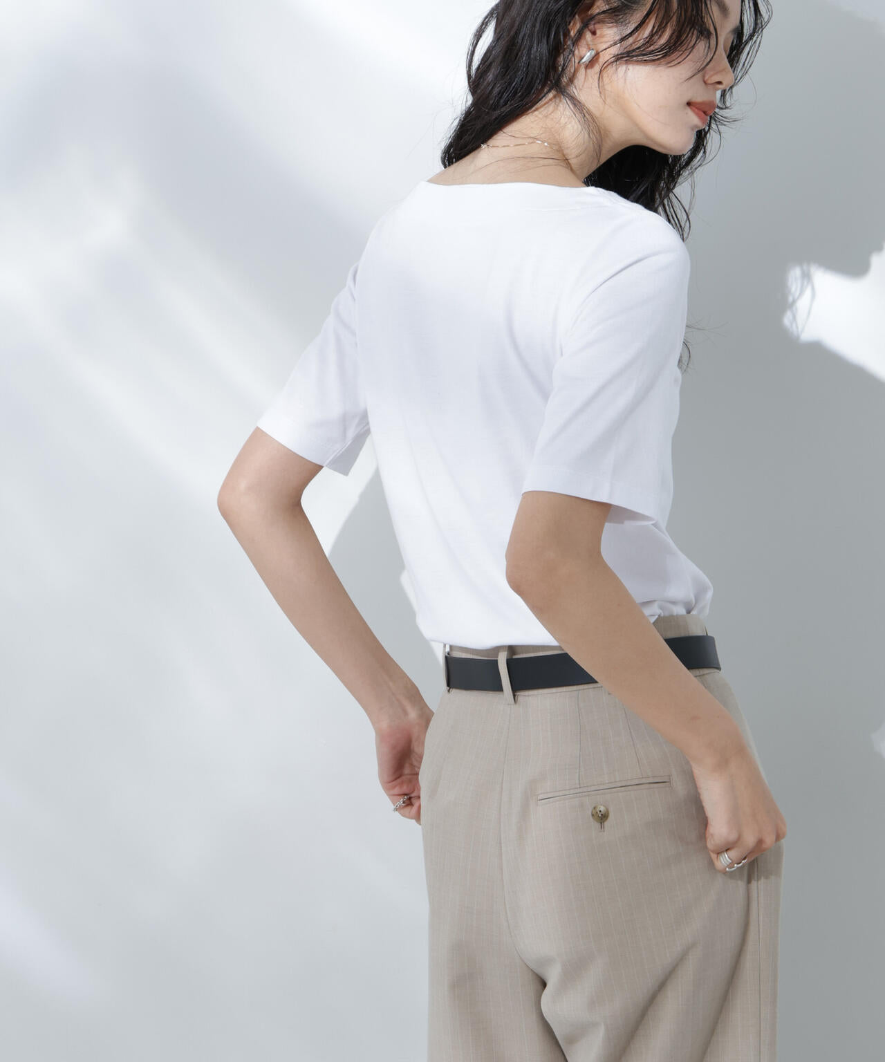 Anti Soaked(R) 汗染み防止ボートネックTシャツ