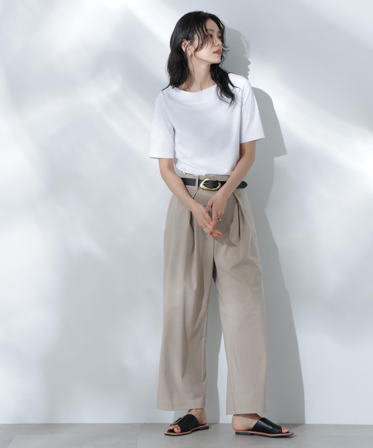 Anti Soaked(R) 汗染み防止ボートネックTシャツ