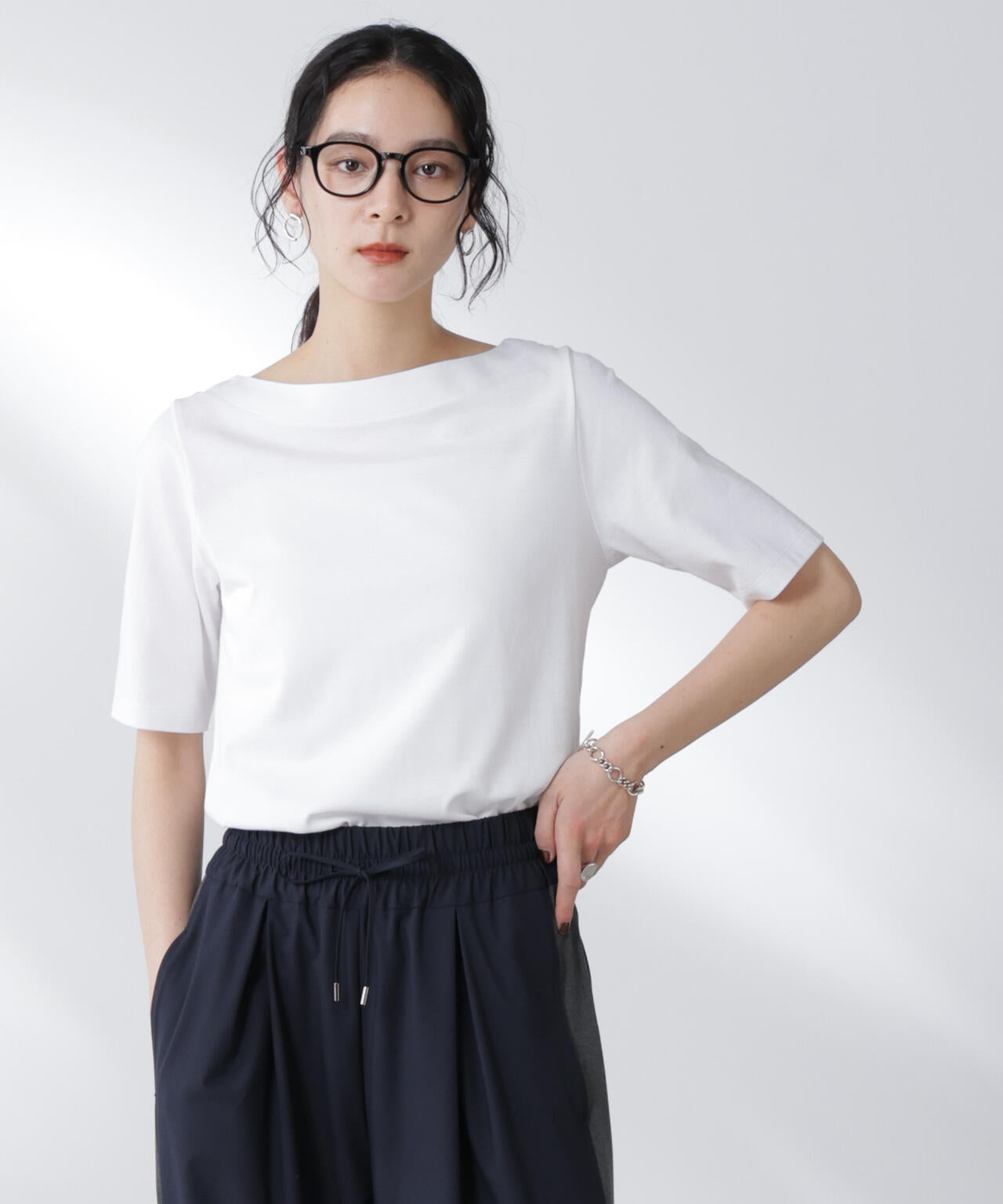 Anti Soaked(R) 汗染み防止ボートネックTシャツ