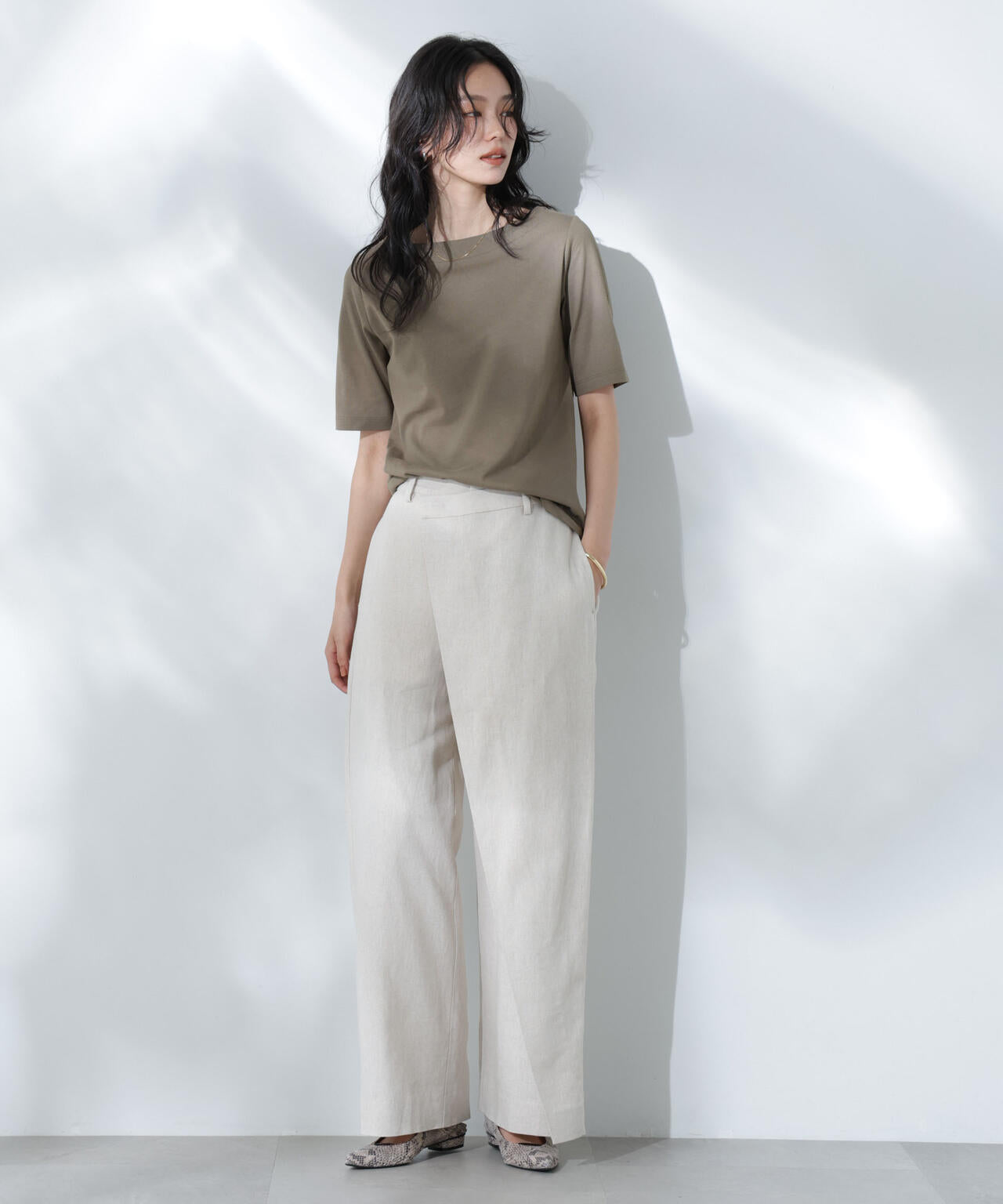 Anti Soaked(R) 汗染み防止ボートネックTシャツ
