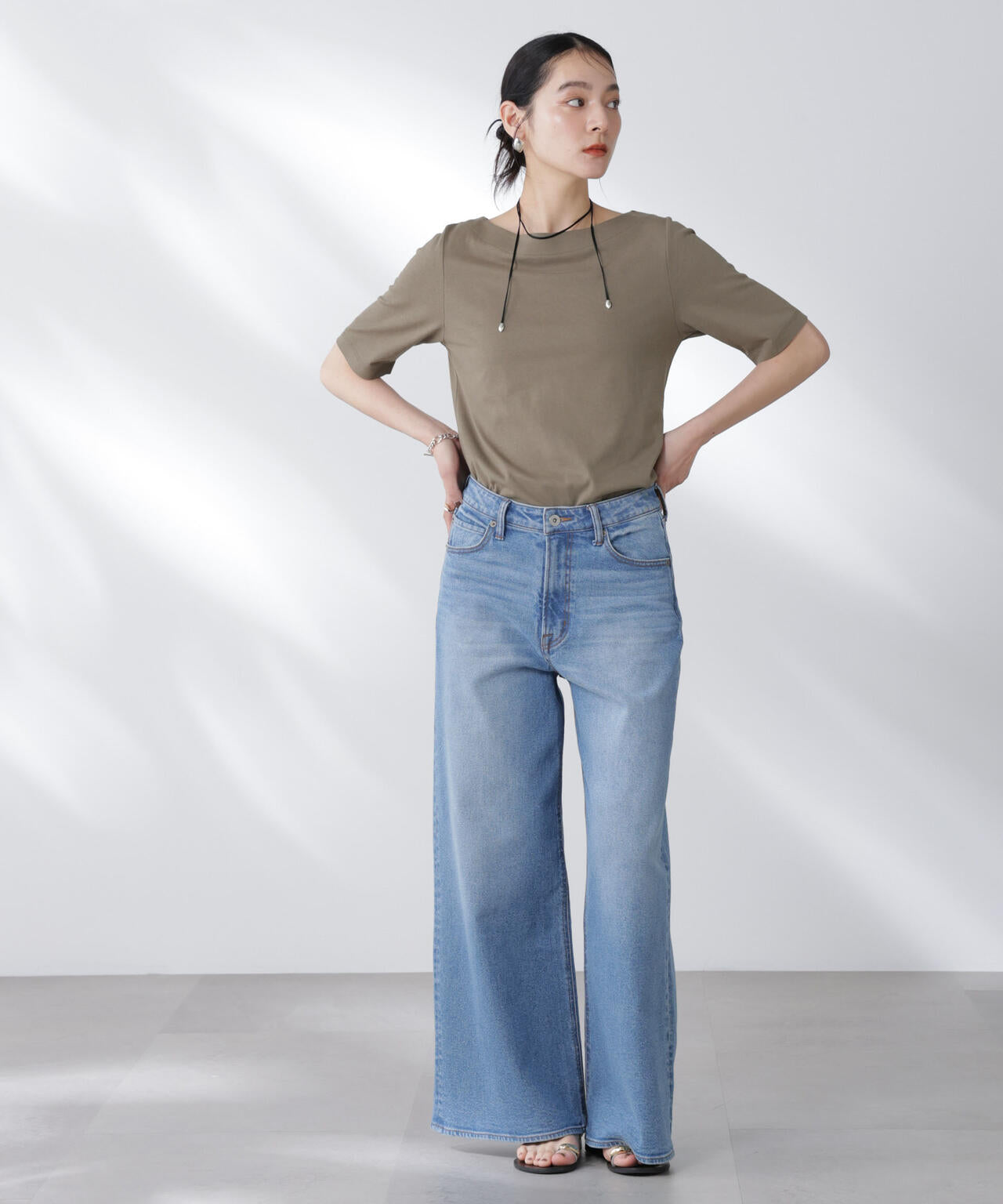 Anti Soaked(R) 汗染み防止ボートネックTシャツ