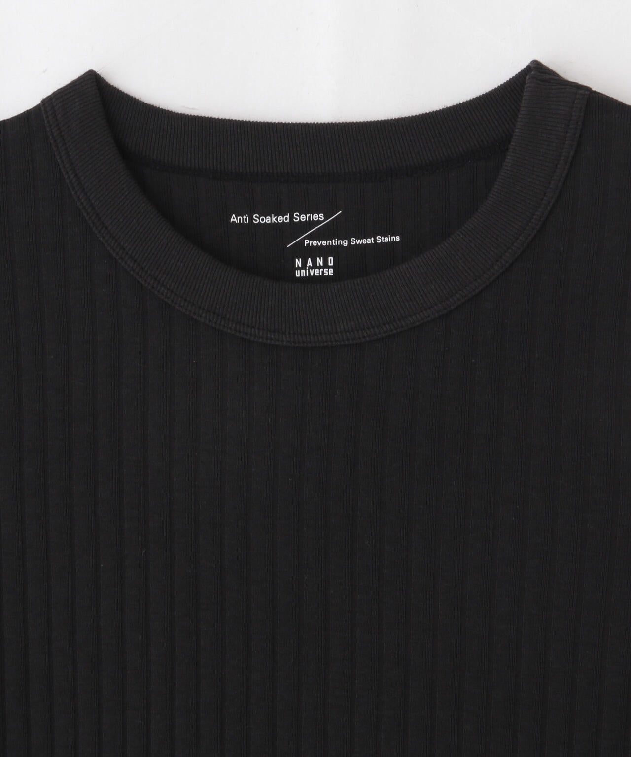Anti Soaked(R) 汗染み防止クルーネックリブTシャツ