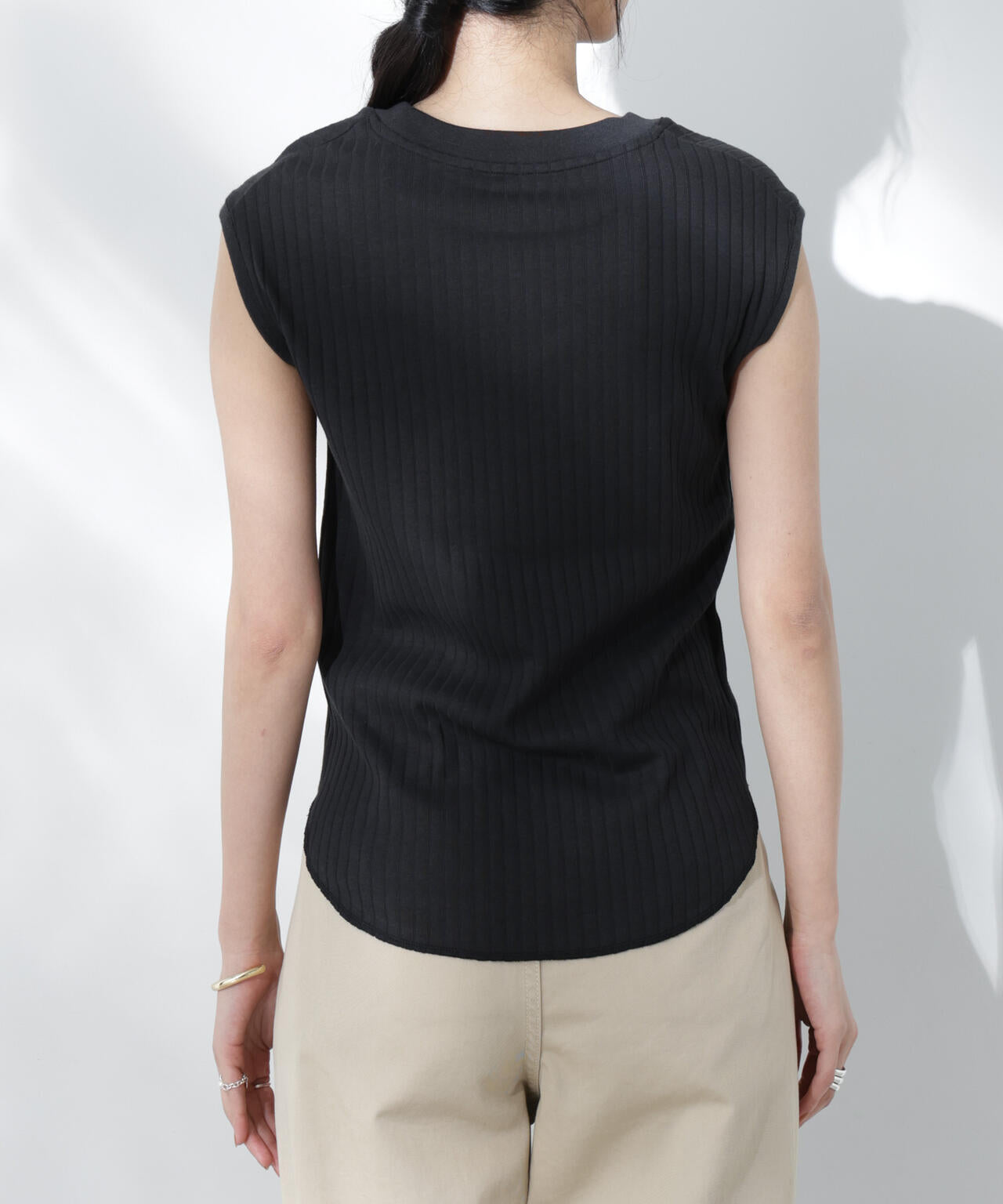 Anti Soaked(R) 汗染み防止リブノースリーブTシャツ(セットアップ可)