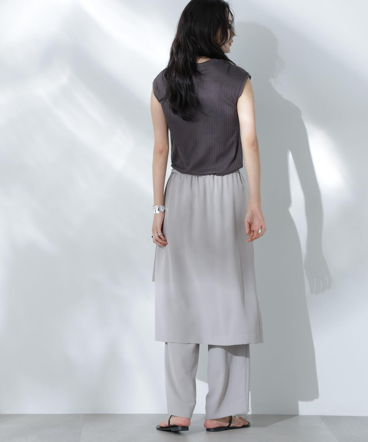Anti Soaked(R) 汗染み防止リブノースリーブTシャツ(セットアップ可)