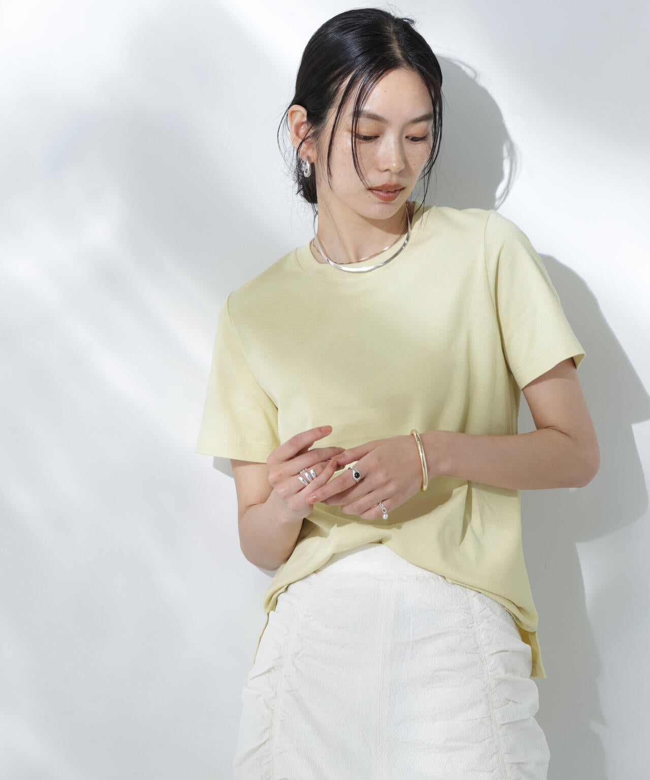 Anti Soaked(R) 汗染み防止カラフルクルーTシャツ