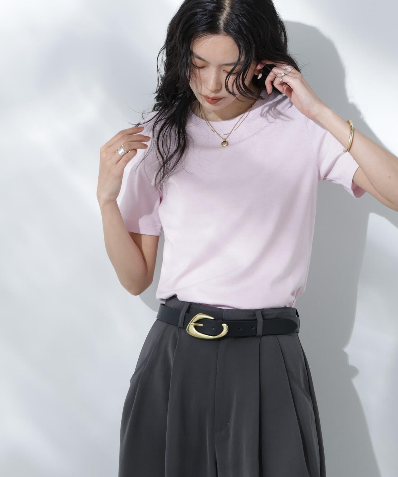 Anti Soaked(R) 汗染み防止カラフルクルーTシャツ