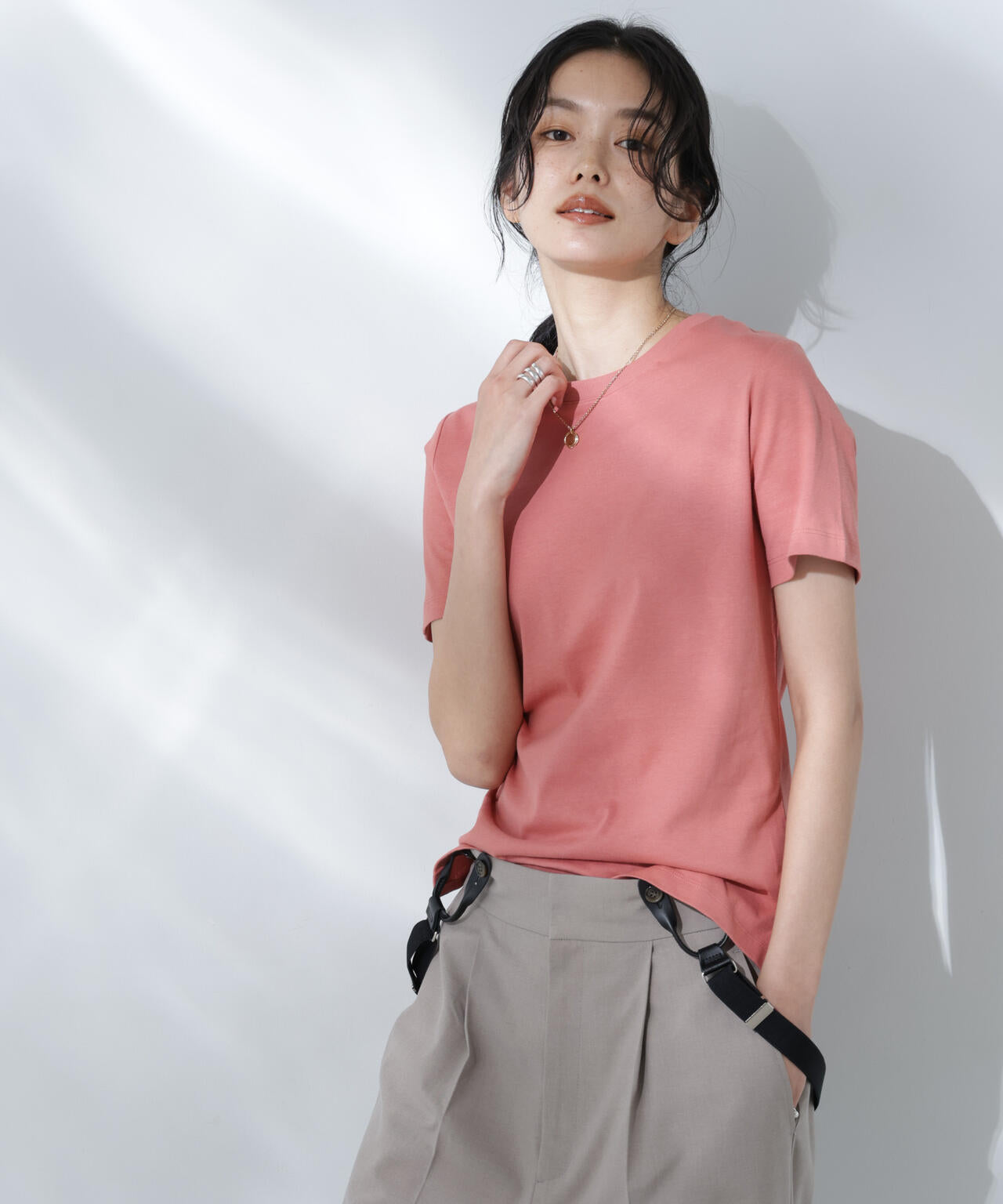 Anti Soaked(R) 汗染み防止カラフルクルーTシャツ