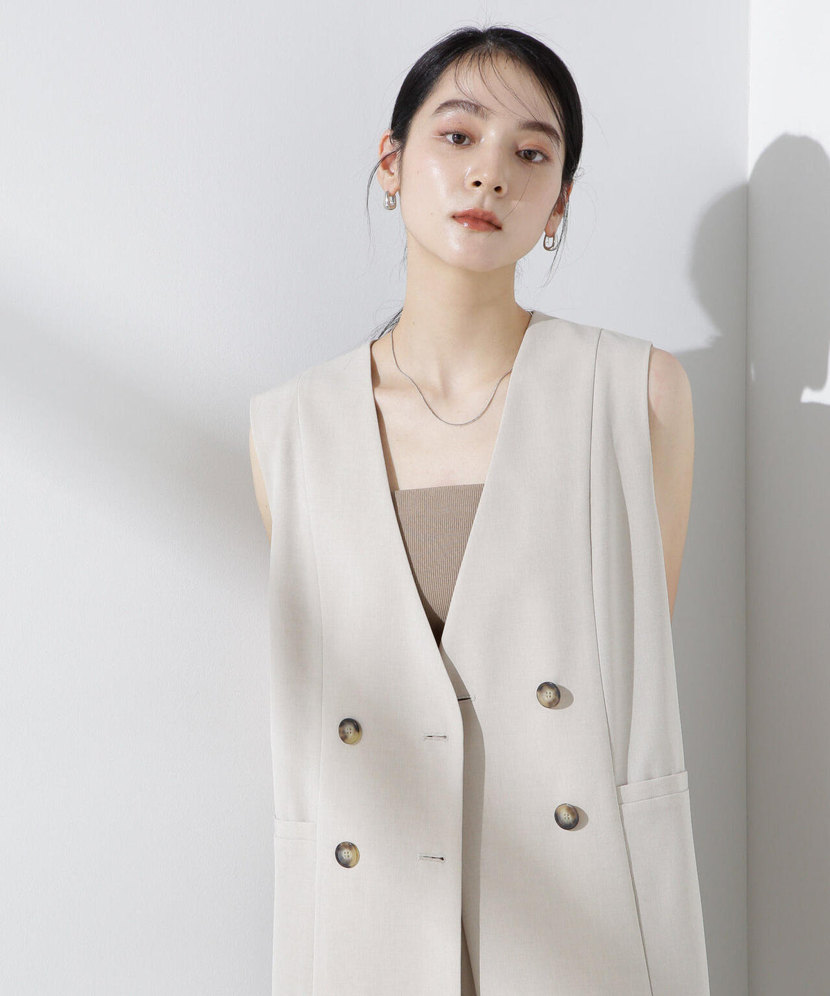 カップ付き2wayキャミベアトップ