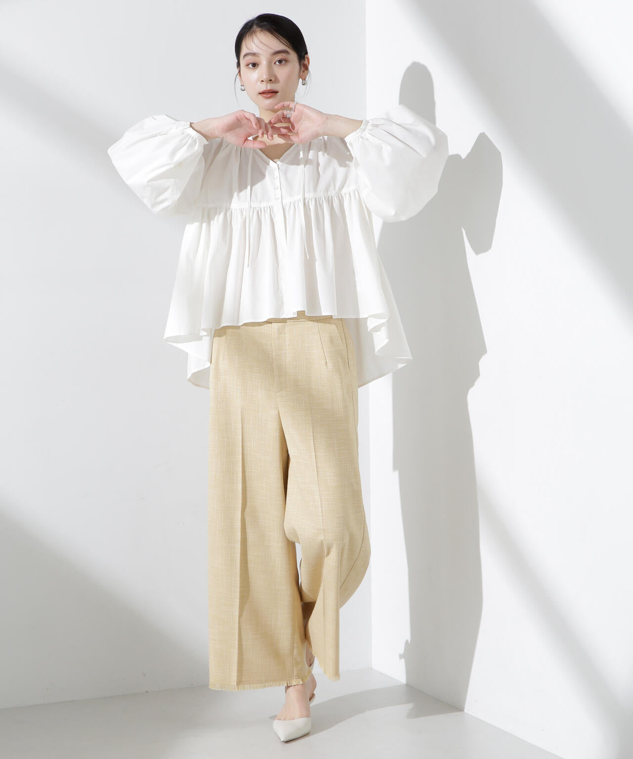 サイドラインフリンジパンツ