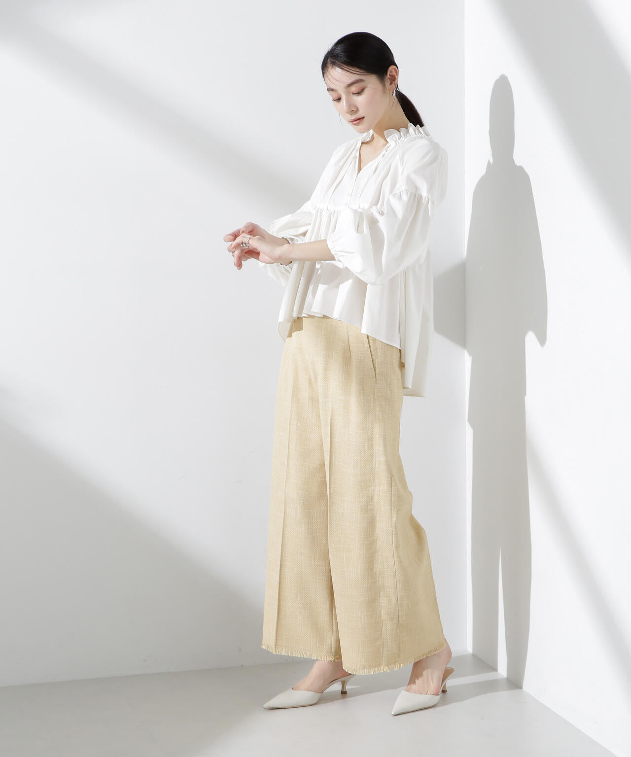 サイドラインフリンジパンツ