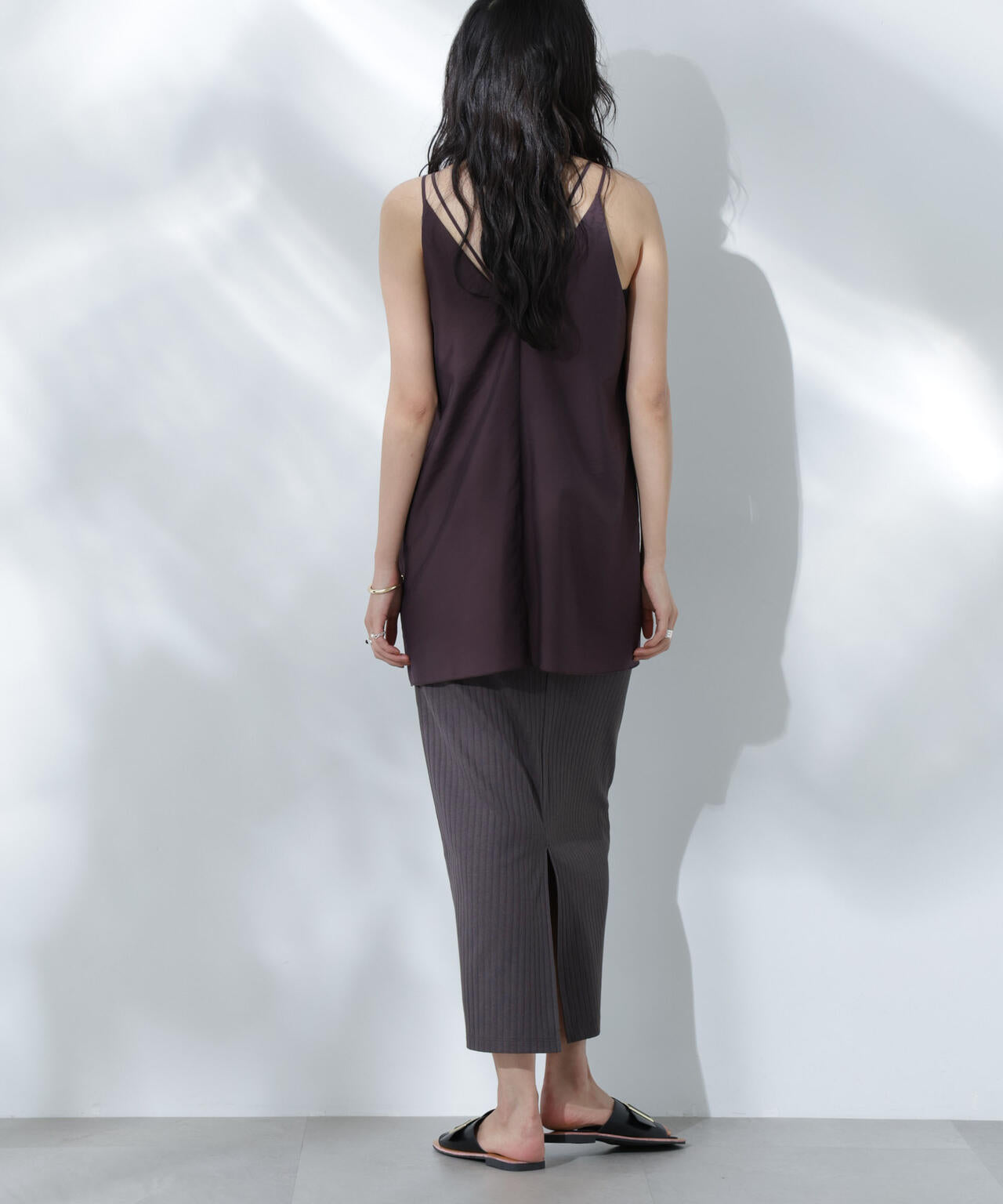 Anti Soaked(R) 汗染み防止リブタイトスカート(セットアップ可)