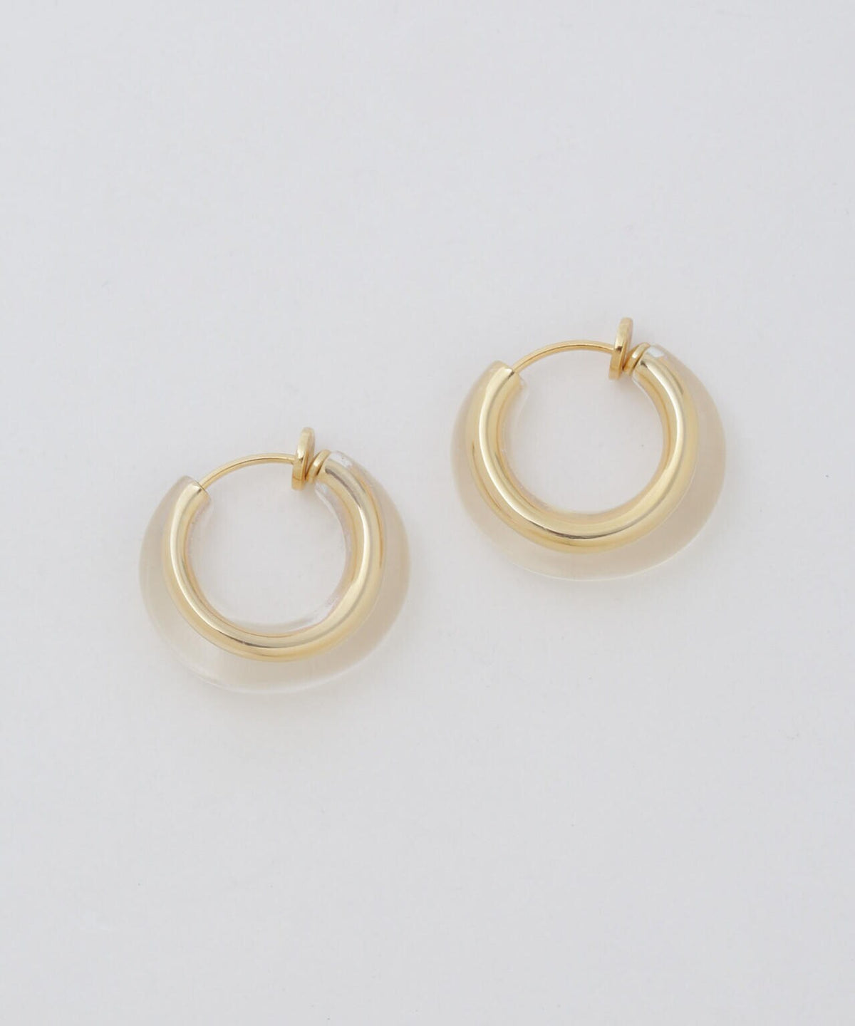 クリアフープピアス