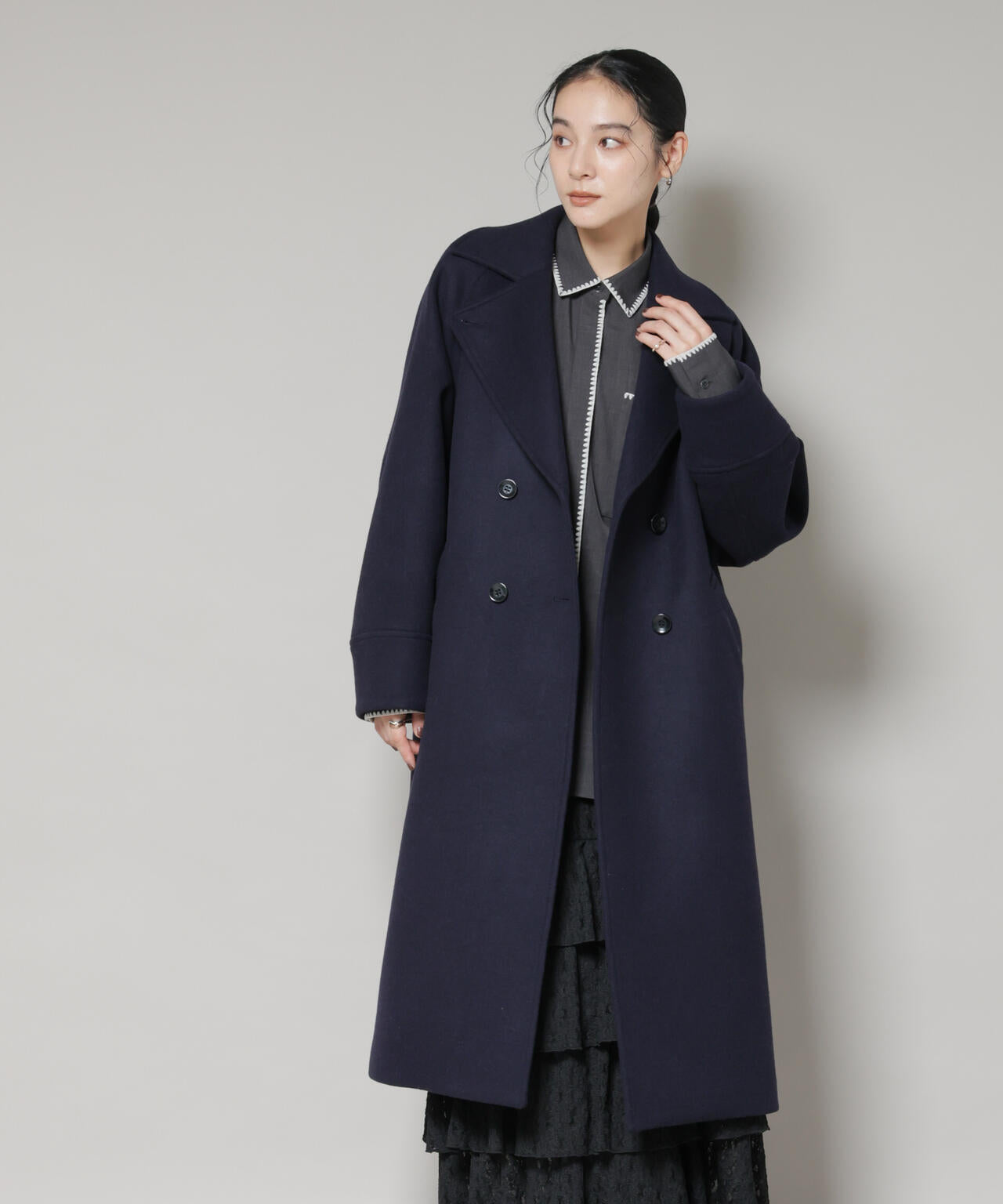 WooLoop コクーンダブルコート
