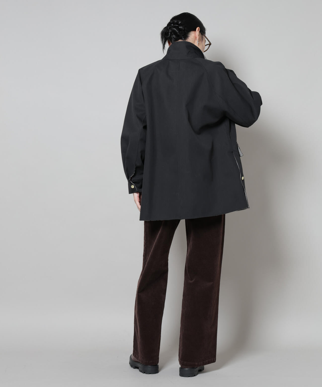 リバーチェックコンビコート