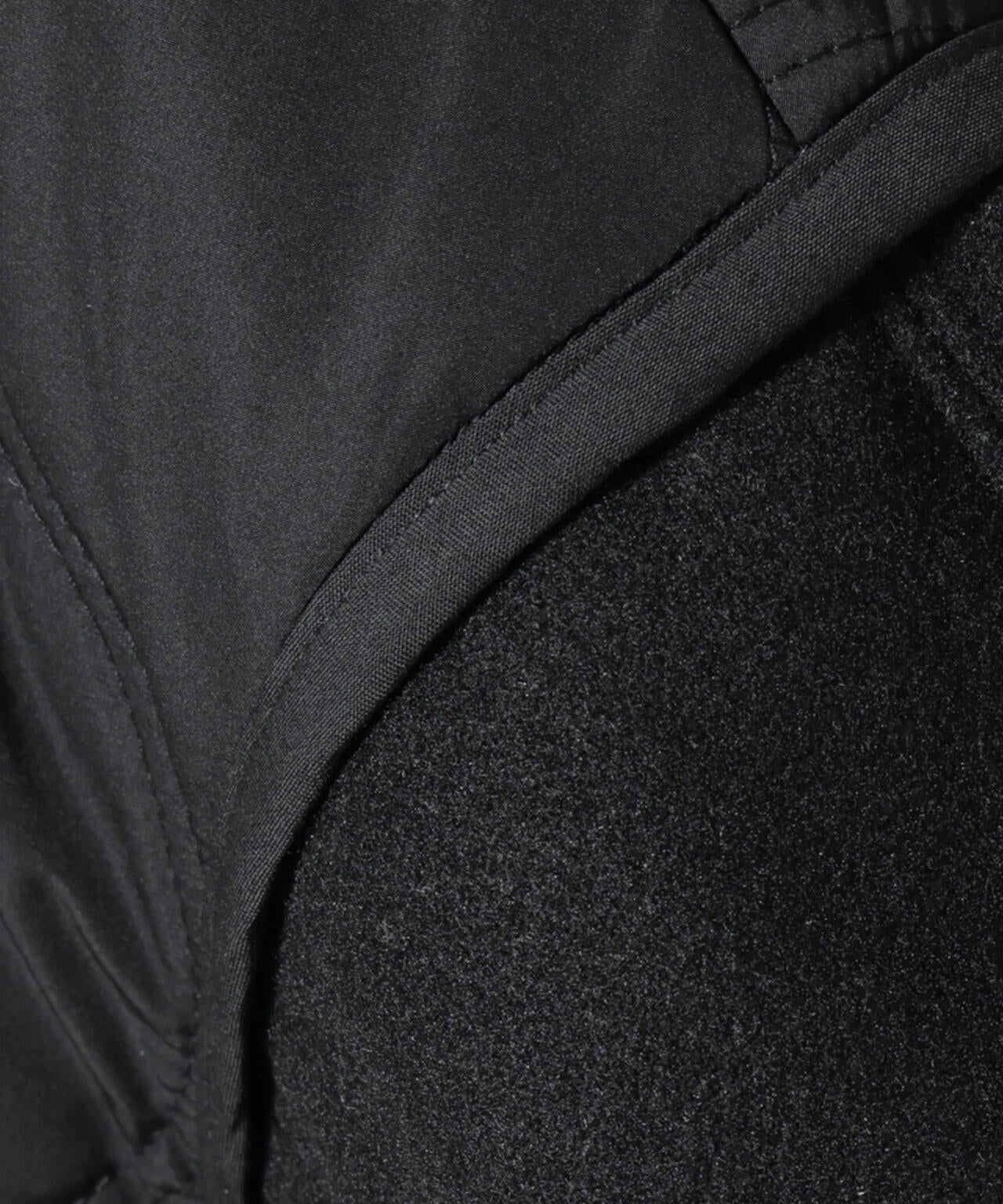 異素材コンビキルティングノーカラーコート