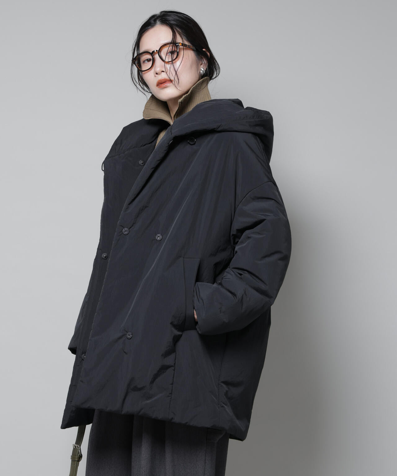 ETHERMALOFT(R)AEROGEL 中綿フードコクーンコート