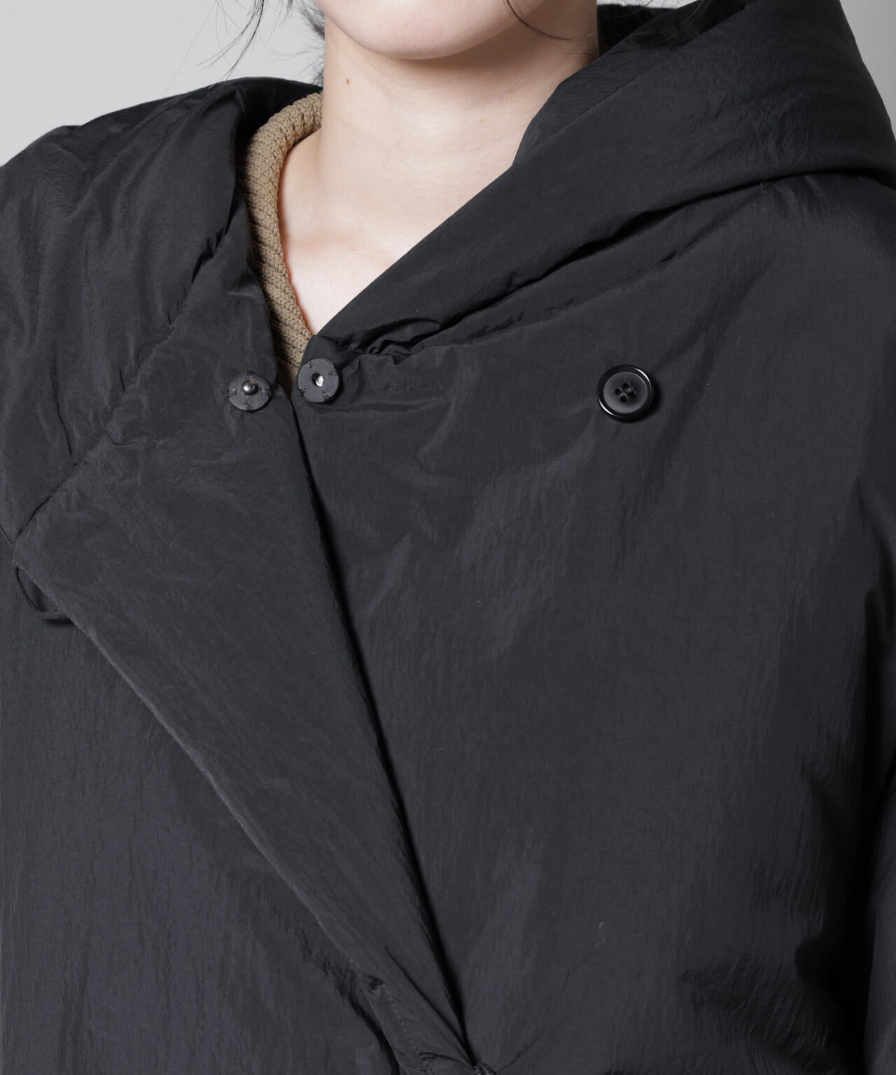 ETHERMALOFT(R)AEROGEL 中綿フードコクーンコート