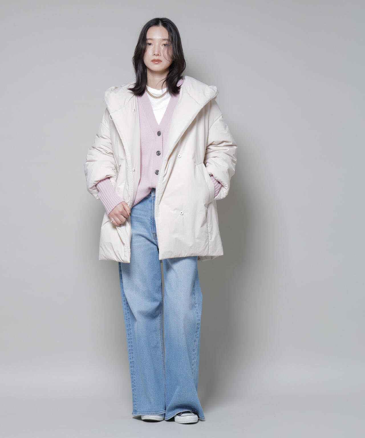 ETHERMALOFT(R)AEROGEL 中綿フードコクーンコート