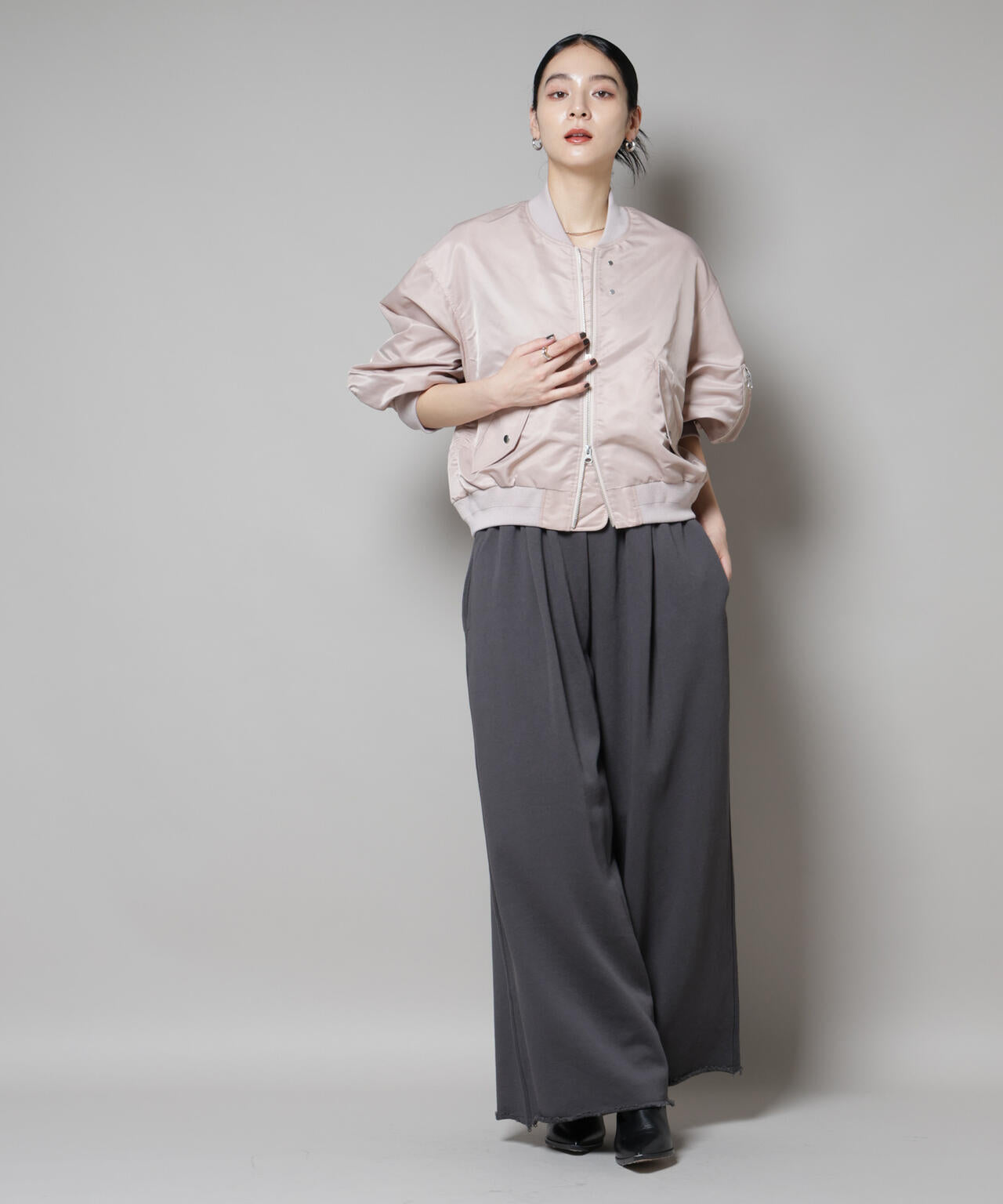 ナイロンツイルMA-1ブルゾン