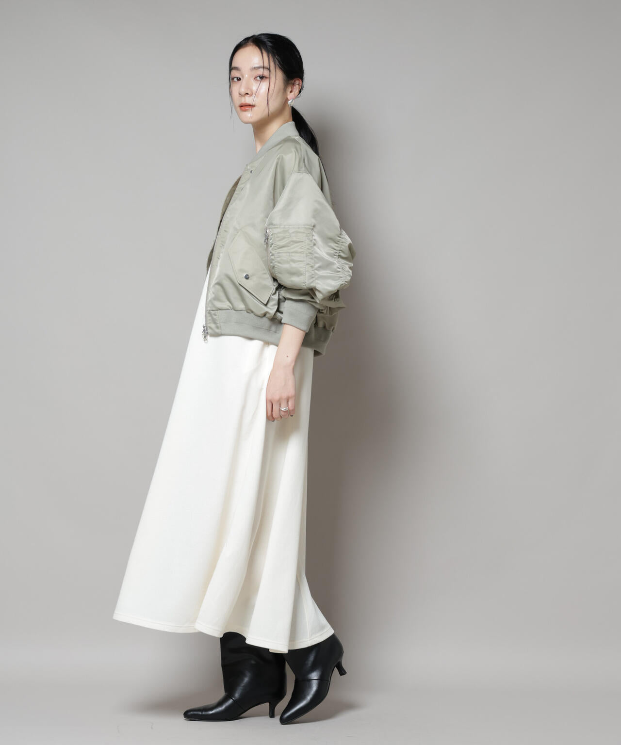 ナイロンツイルMA-1ブルゾン