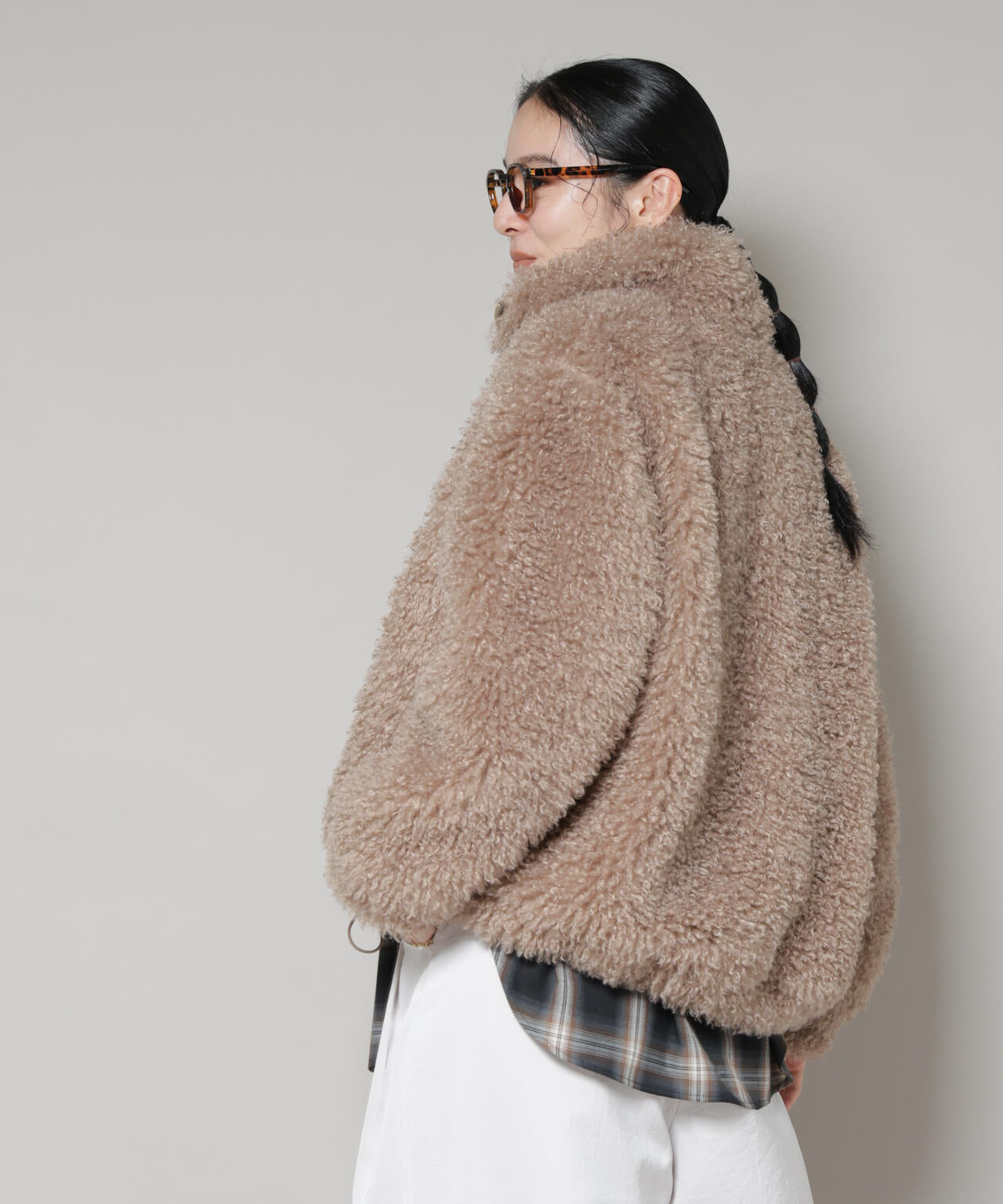 カーリーファースタンドブルゾン