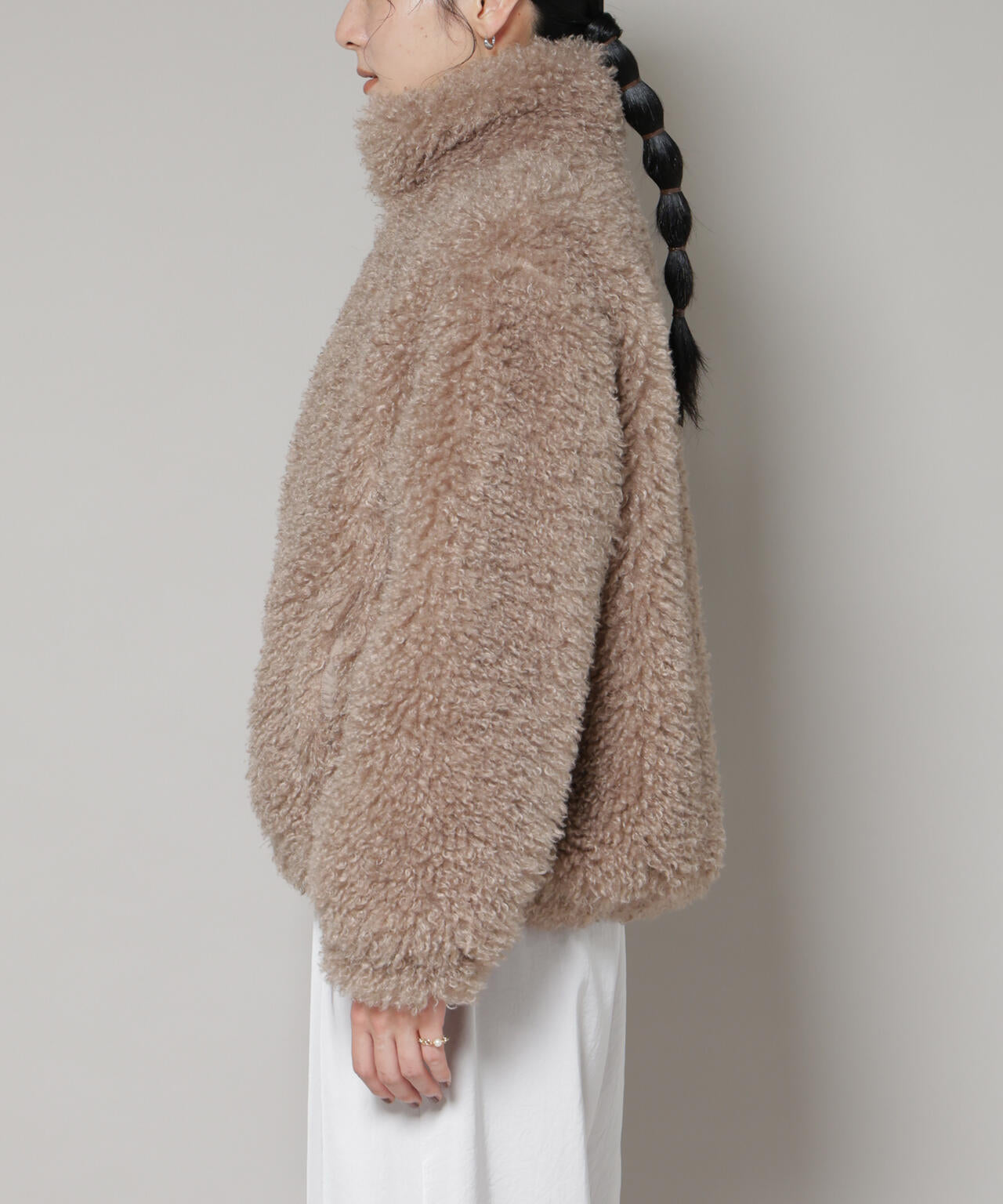 カーリーファースタンドブルゾン