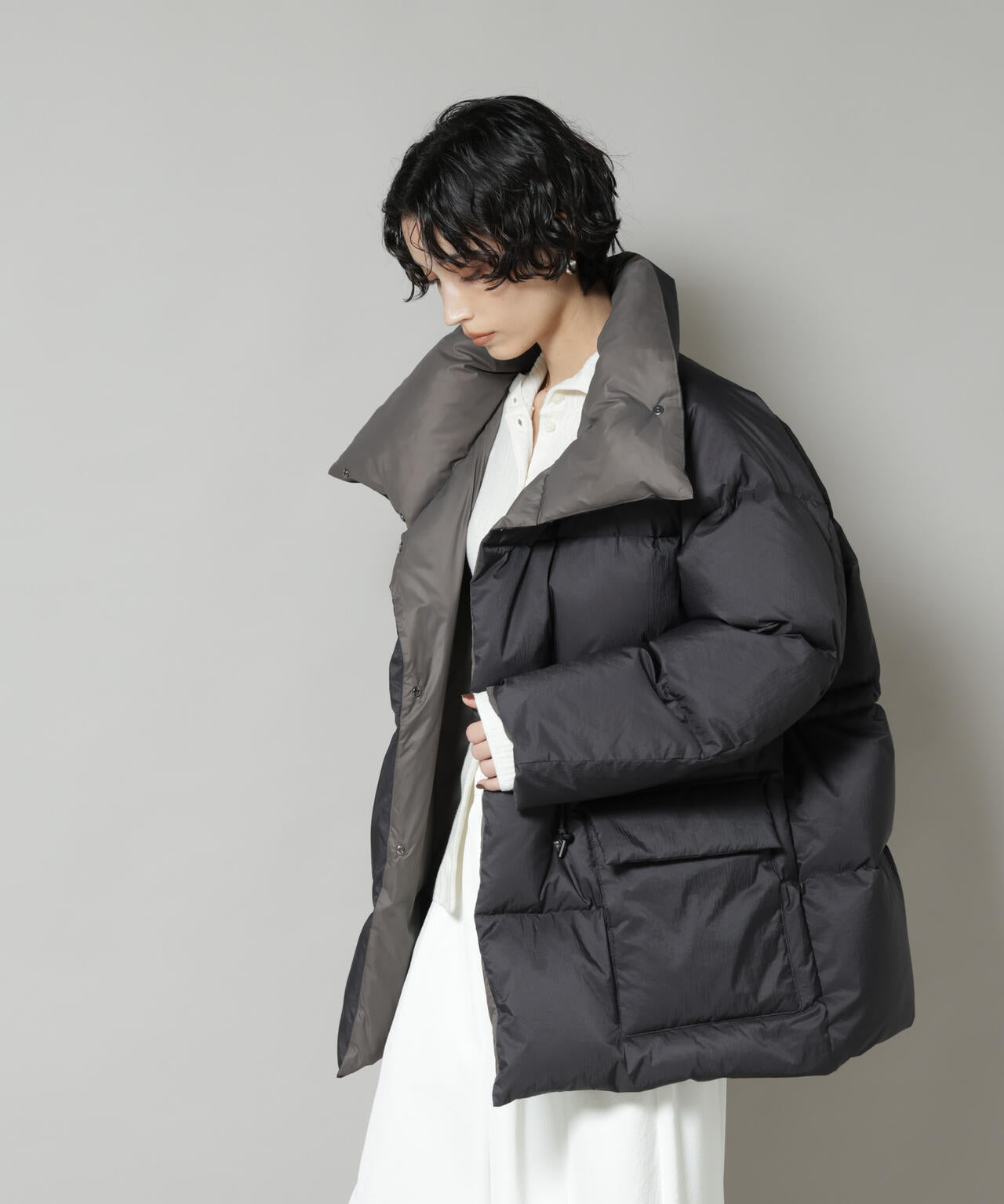 「西川ダウン(R)」バイカラーボリュームダウン