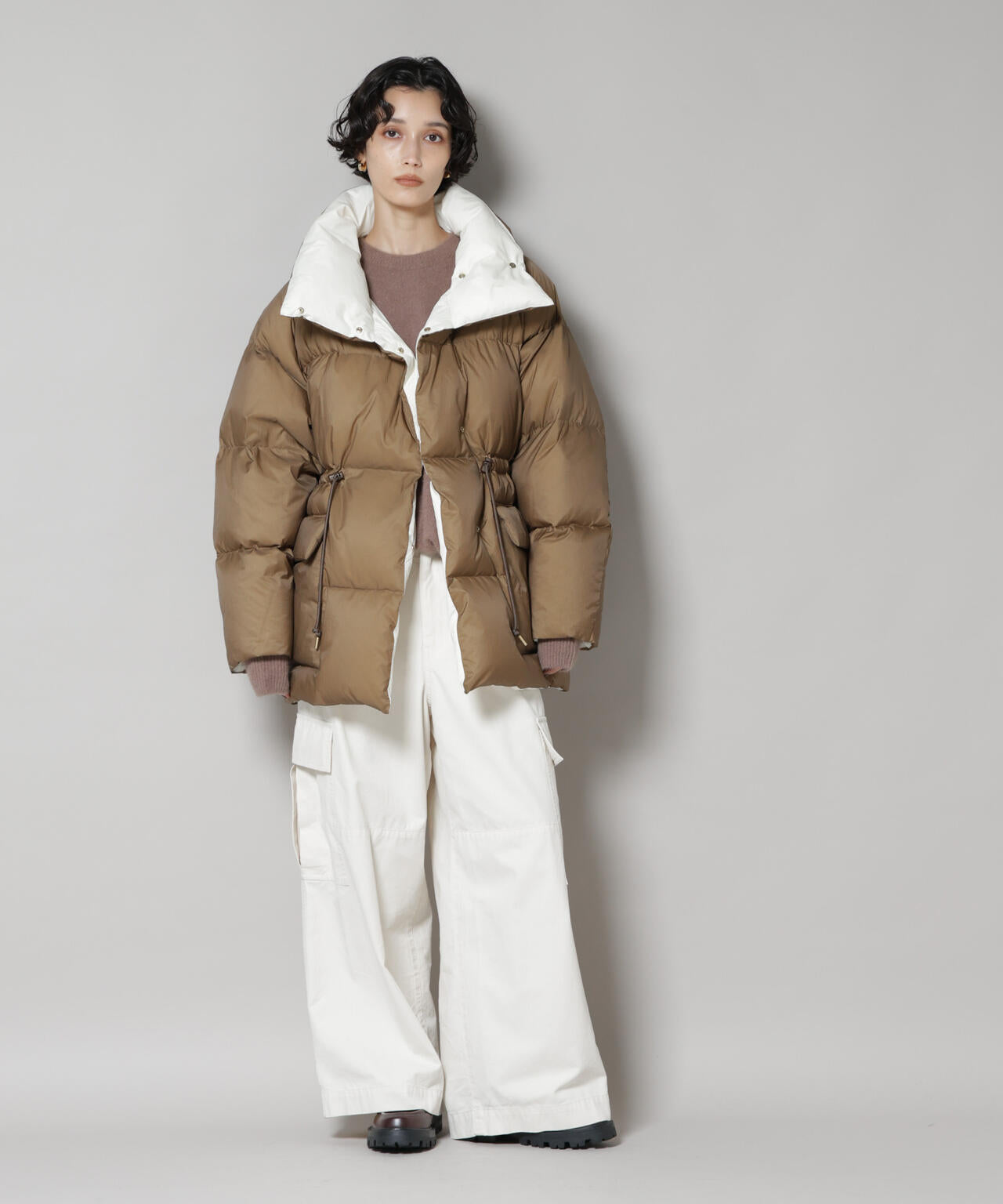 「西川ダウン(R)」バイカラーボリュームダウン