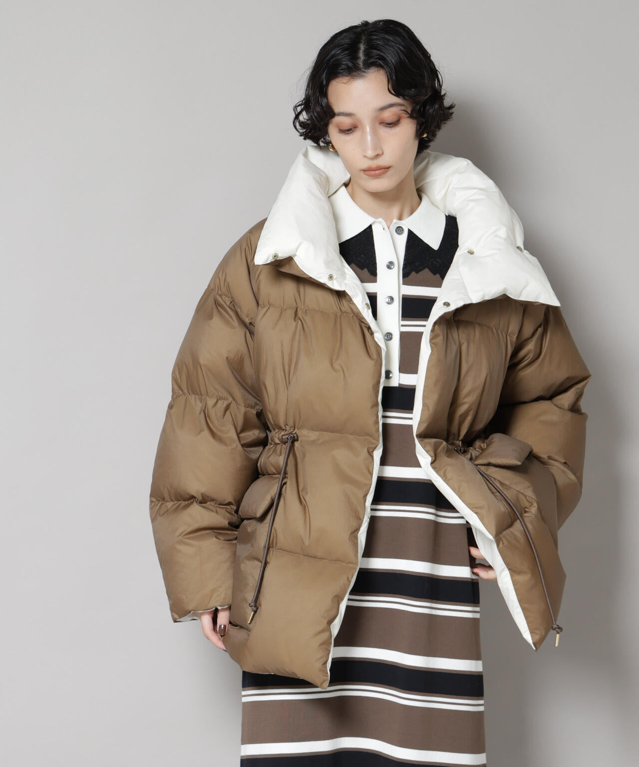 「西川ダウン(R)」バイカラーボリュームダウン