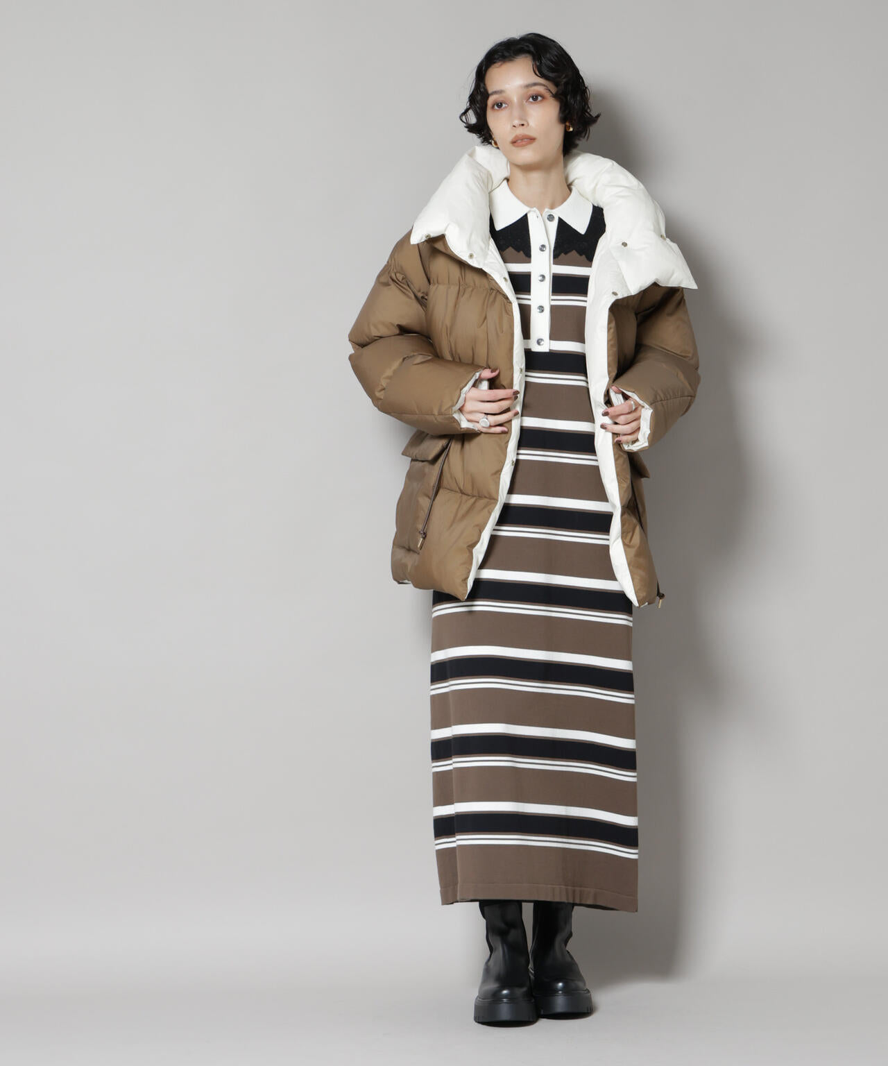 「西川ダウン(R)」バイカラーボリュームダウン