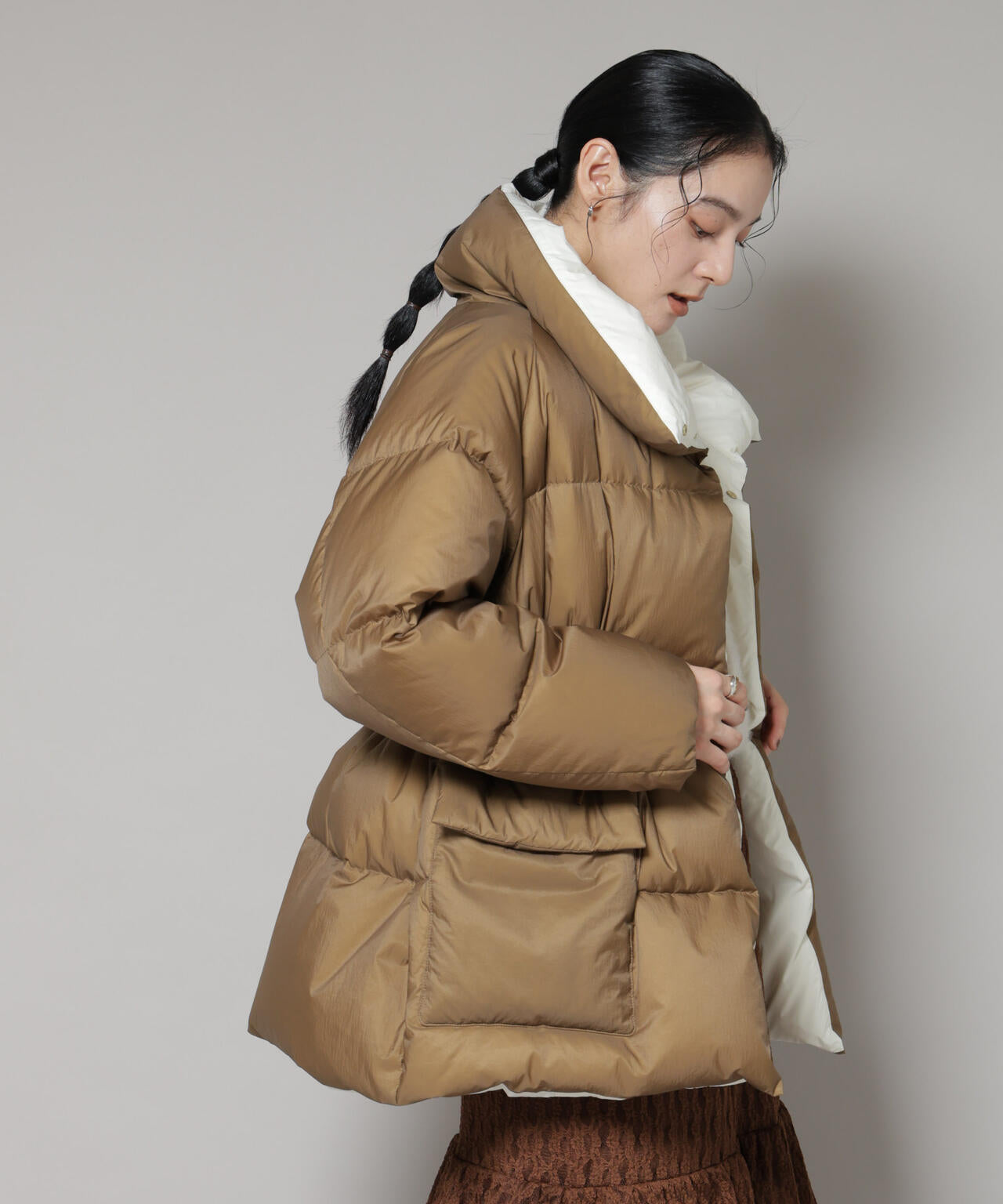 「西川ダウン(R)」バイカラーボリュームダウン