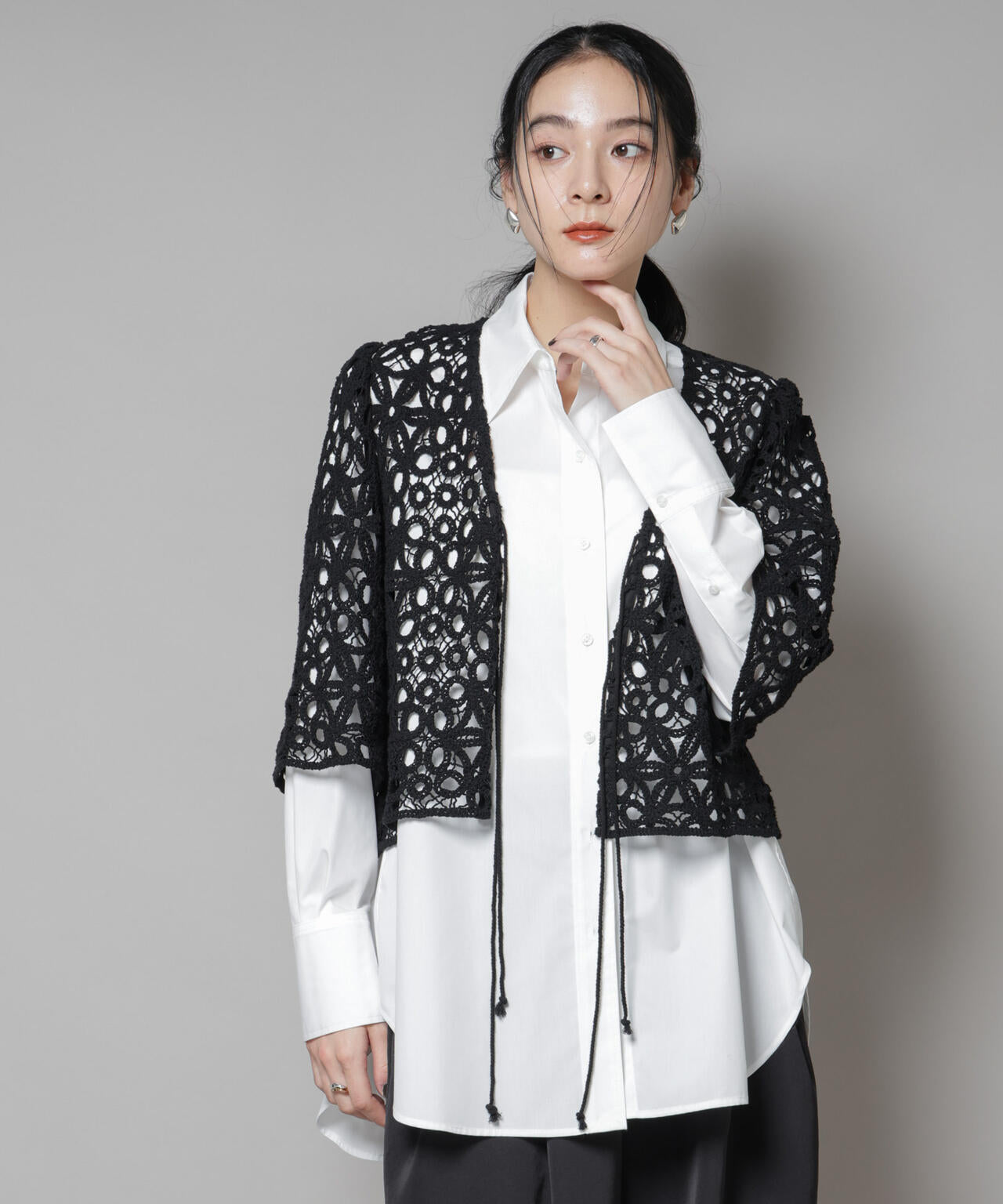 コットンコードレースジャケット