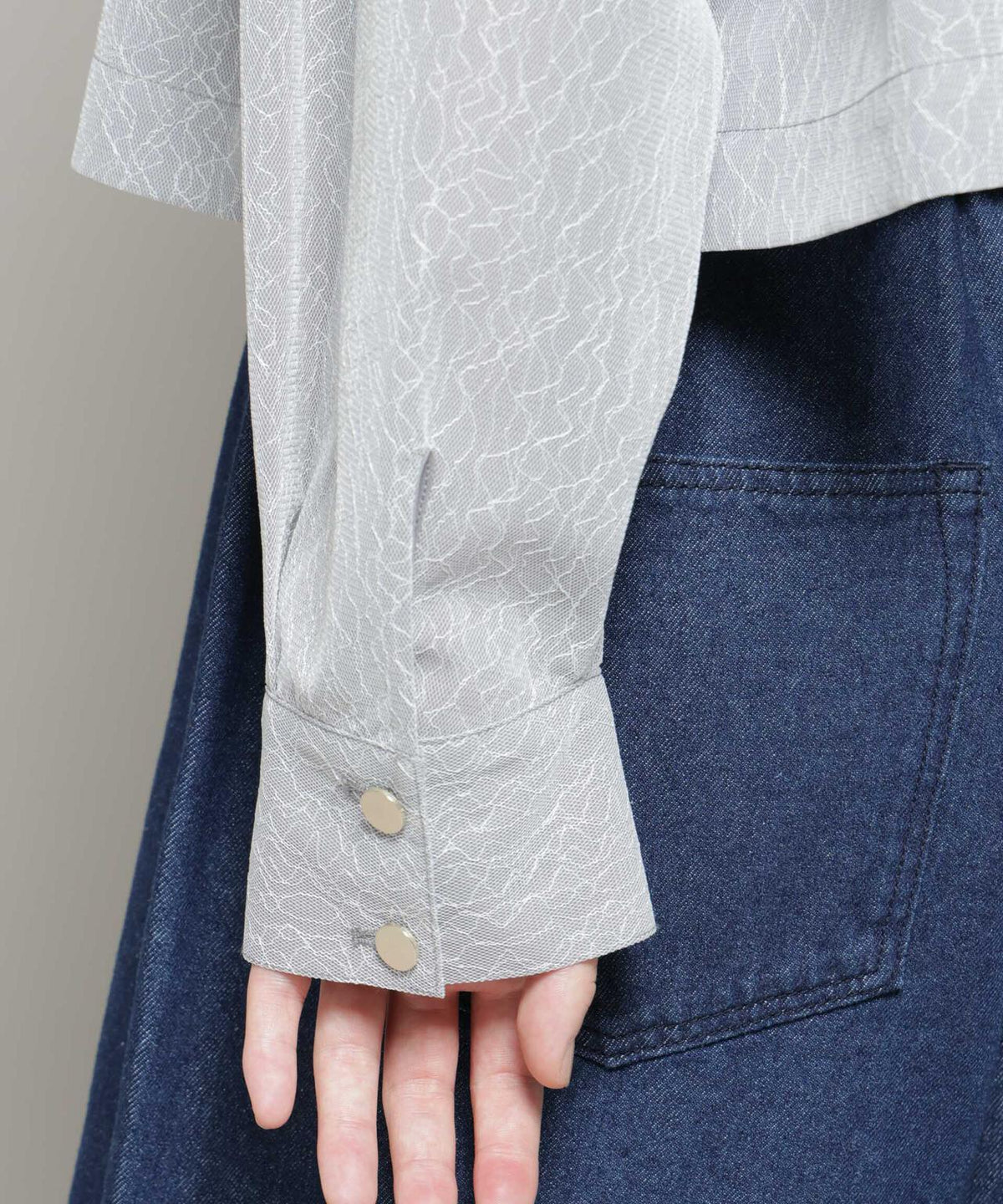 レースボンディングシャツブルゾン
