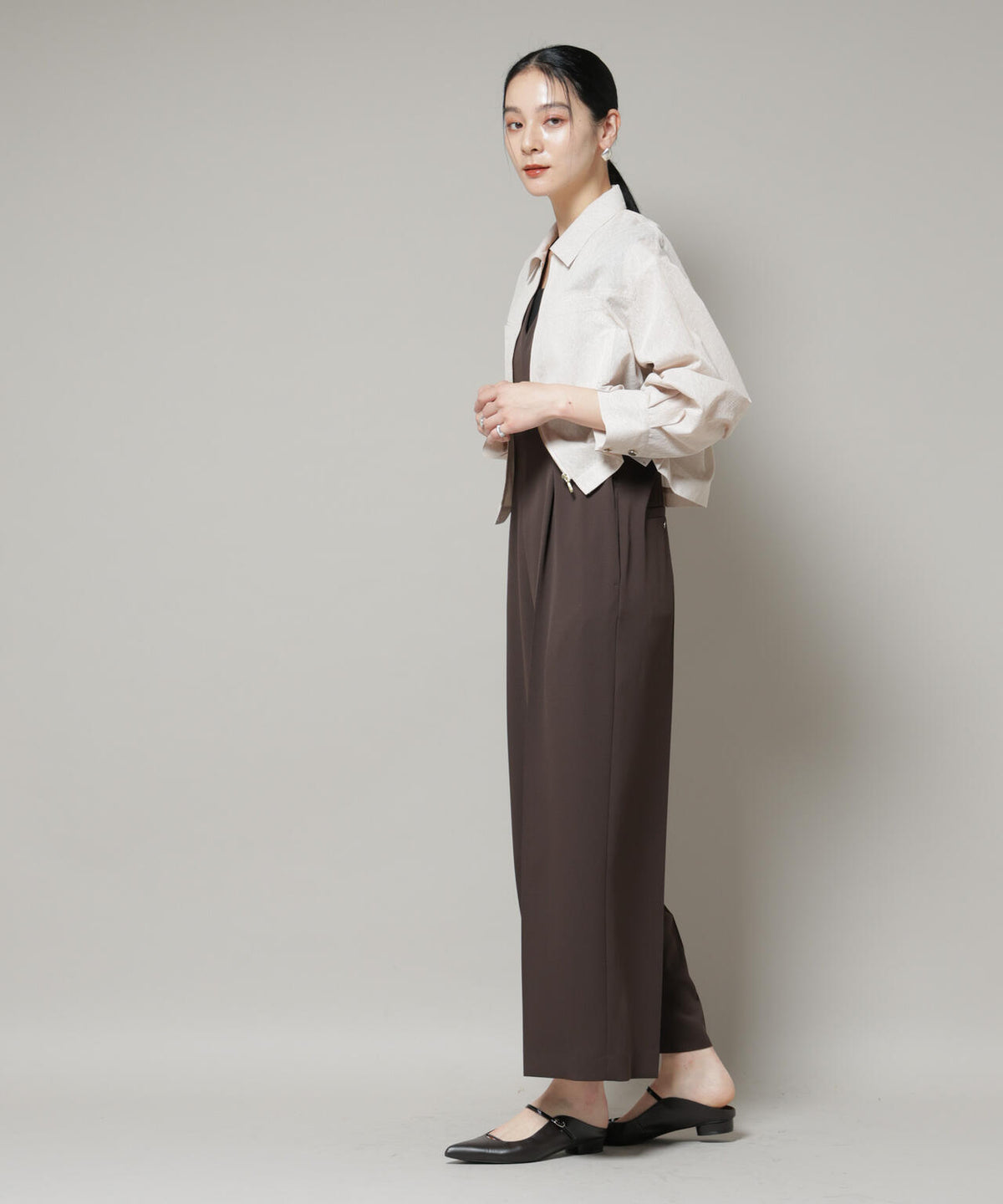 レースボンディングシャツブルゾン
