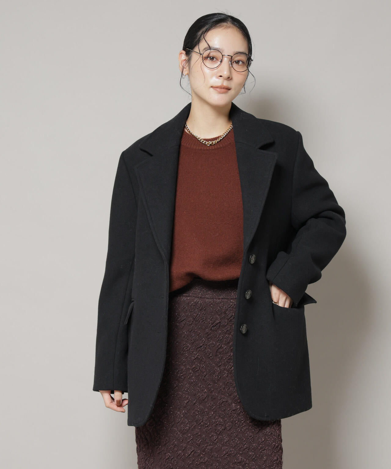 ワイドショルダージャケット