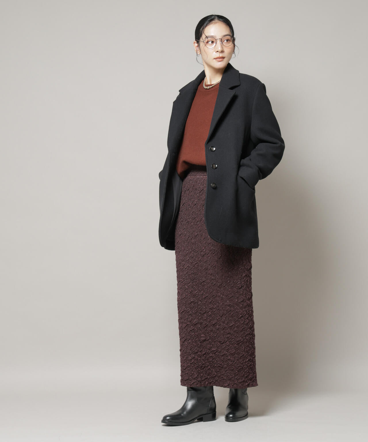 ワイドショルダージャケット