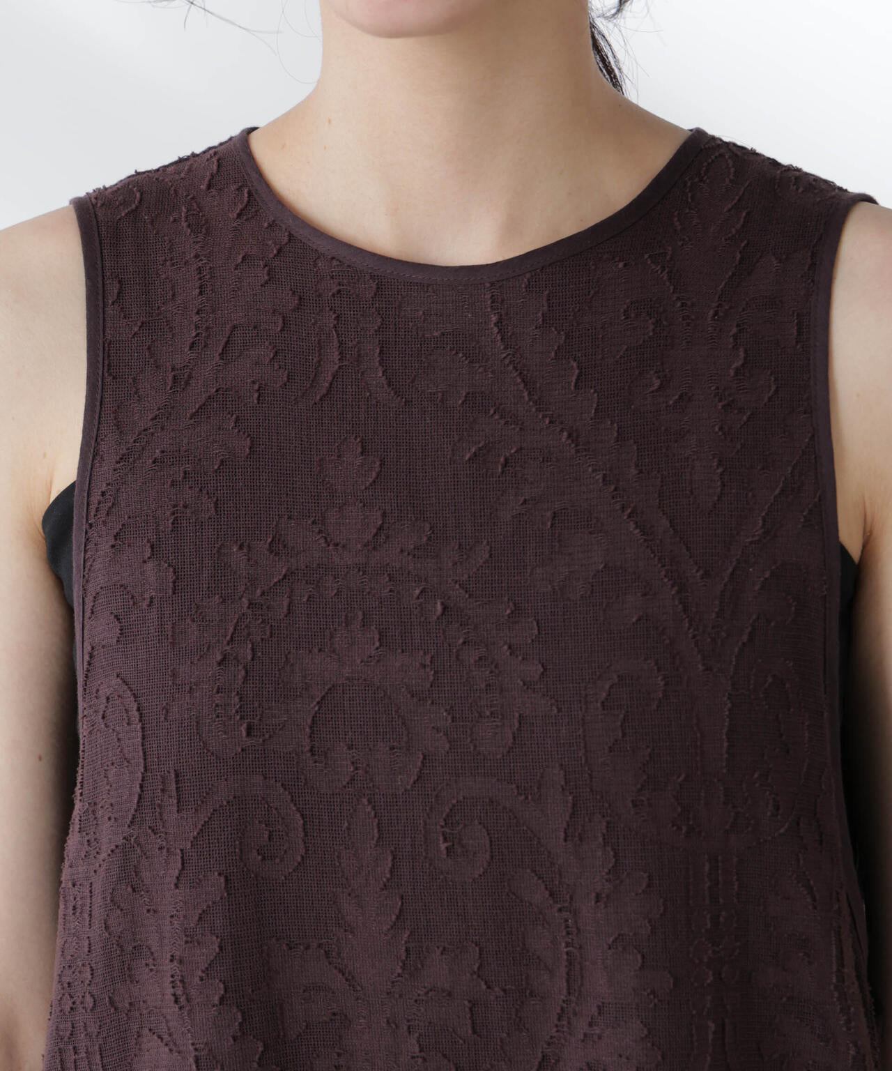 made in india カットワークジャカードワンピース(セットアップ可)