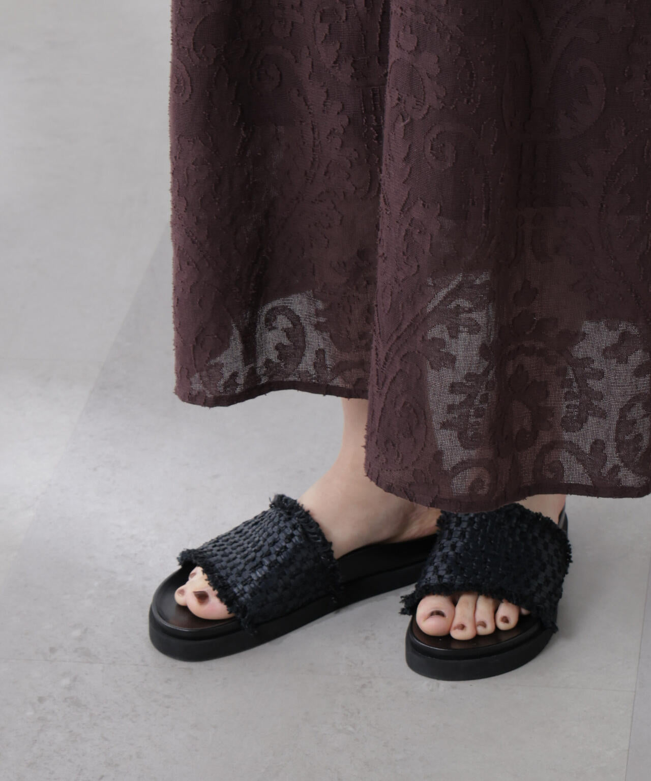 made in india カットワークジャカードワンピース(セットアップ可)