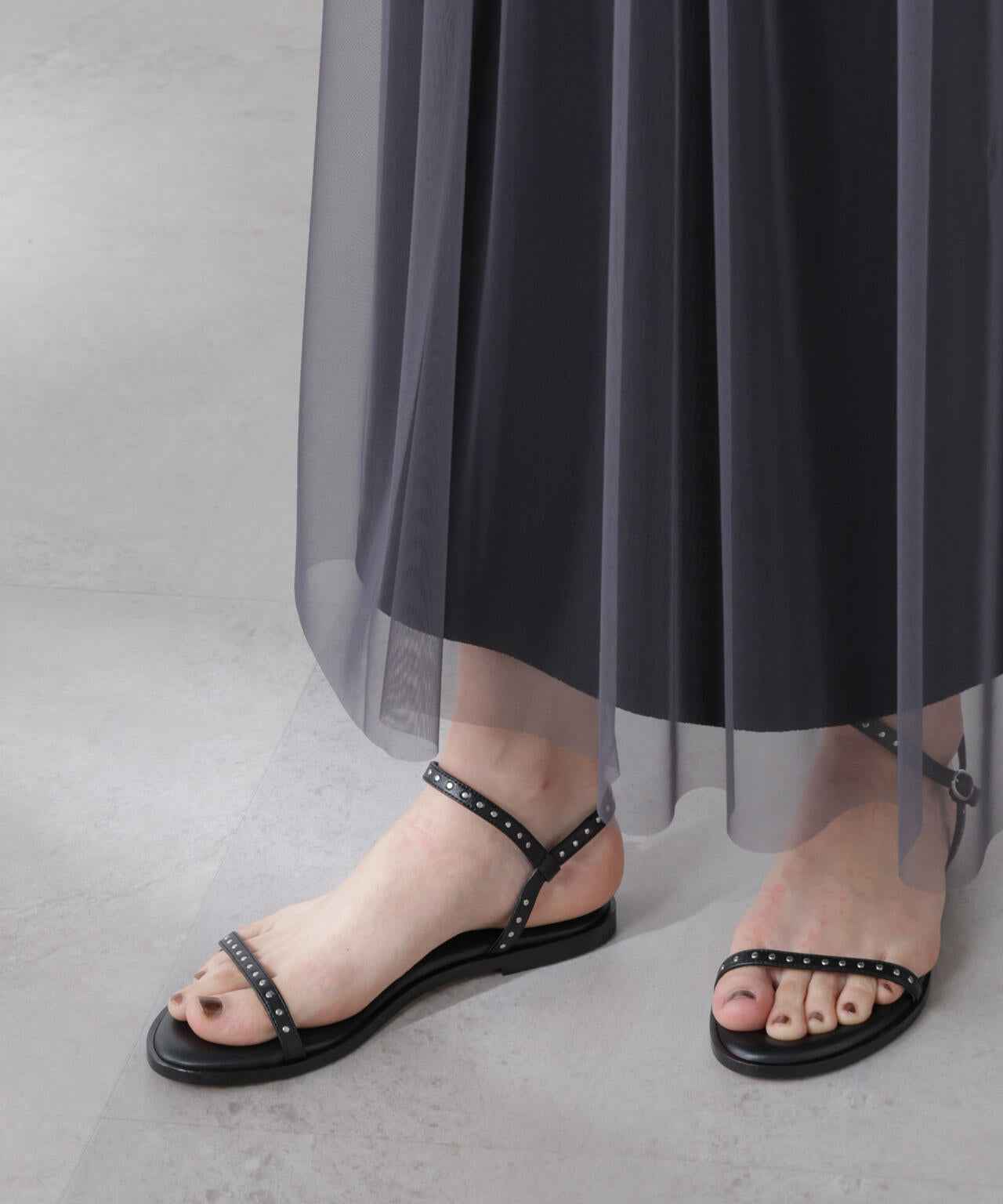 チュールキャミ×カットワンピースセット