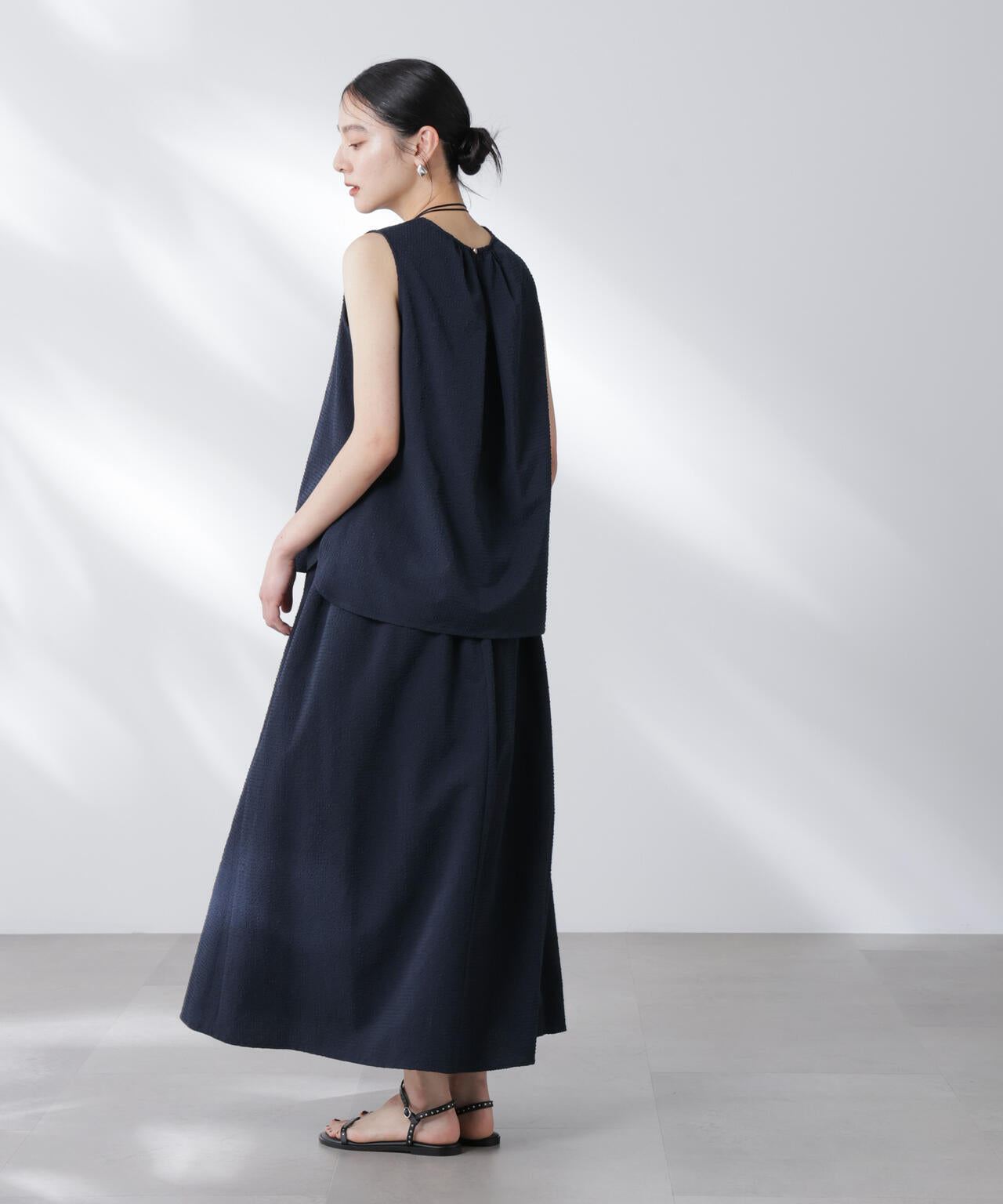 サッカーブラウス×スカートセットアップ