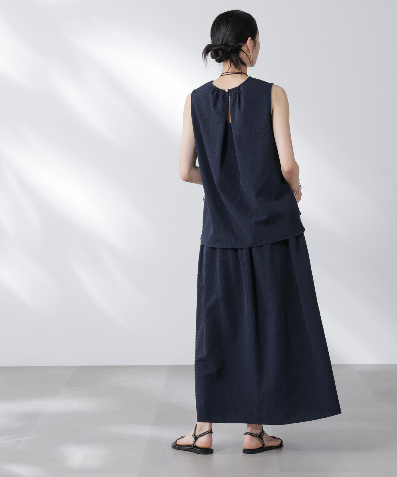 サッカーブラウス×スカートセットアップ