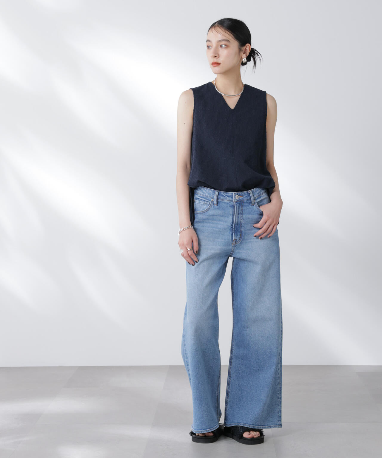 サッカーブラウス×スカートセットアップ