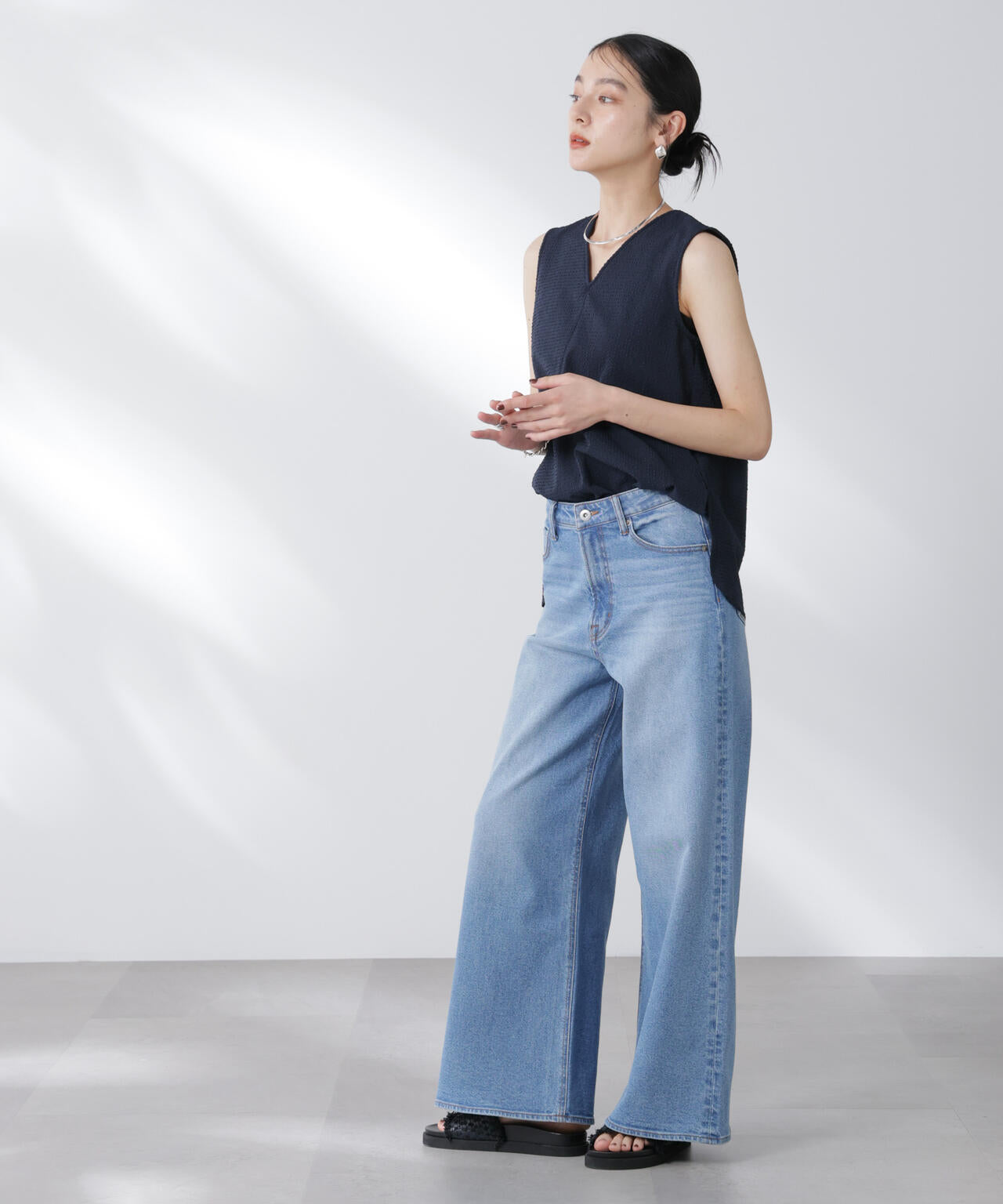 サッカーブラウス×スカートセットアップ