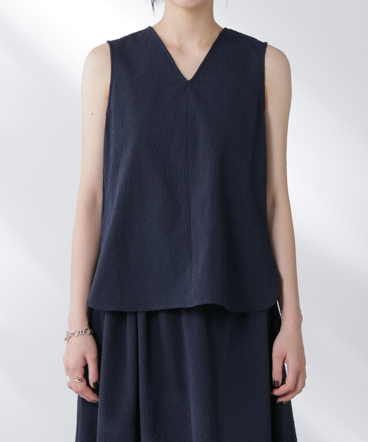 サッカーブラウス×スカートセットアップ